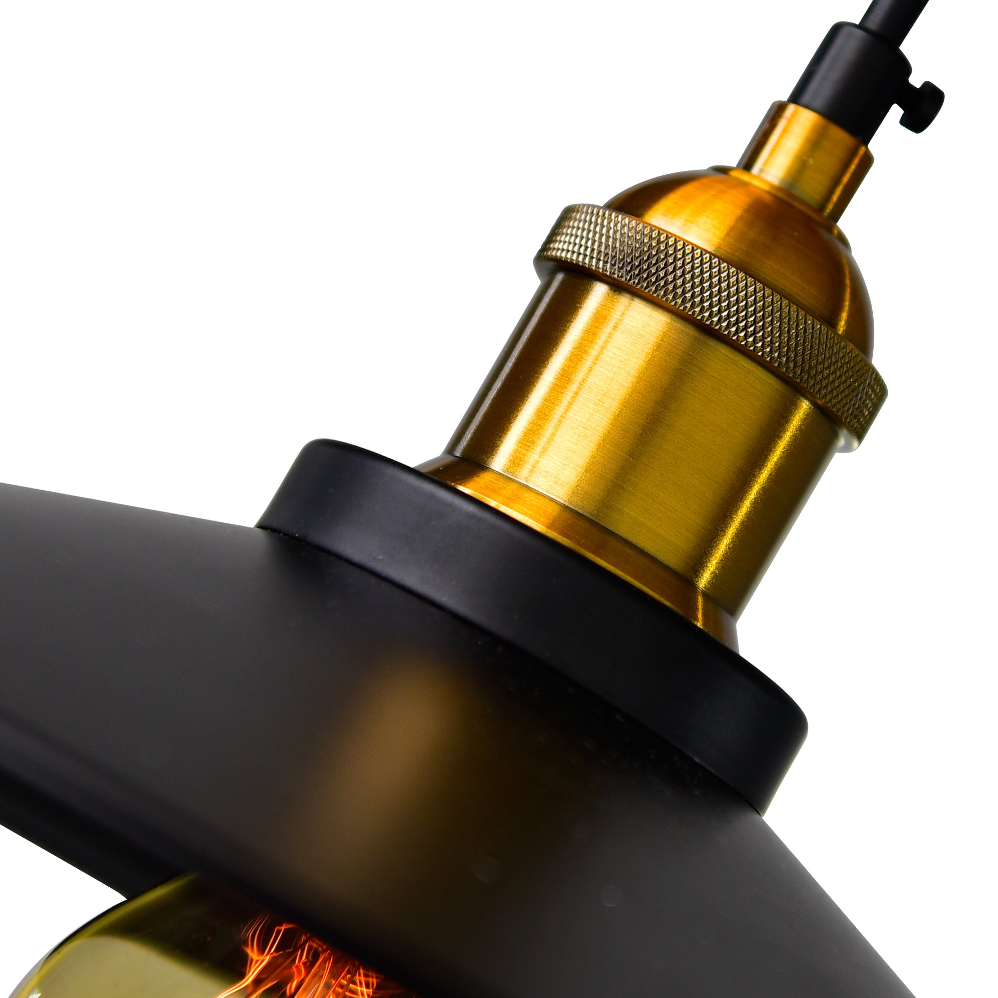 Brave 1 Light 13in Black Mini Pendant