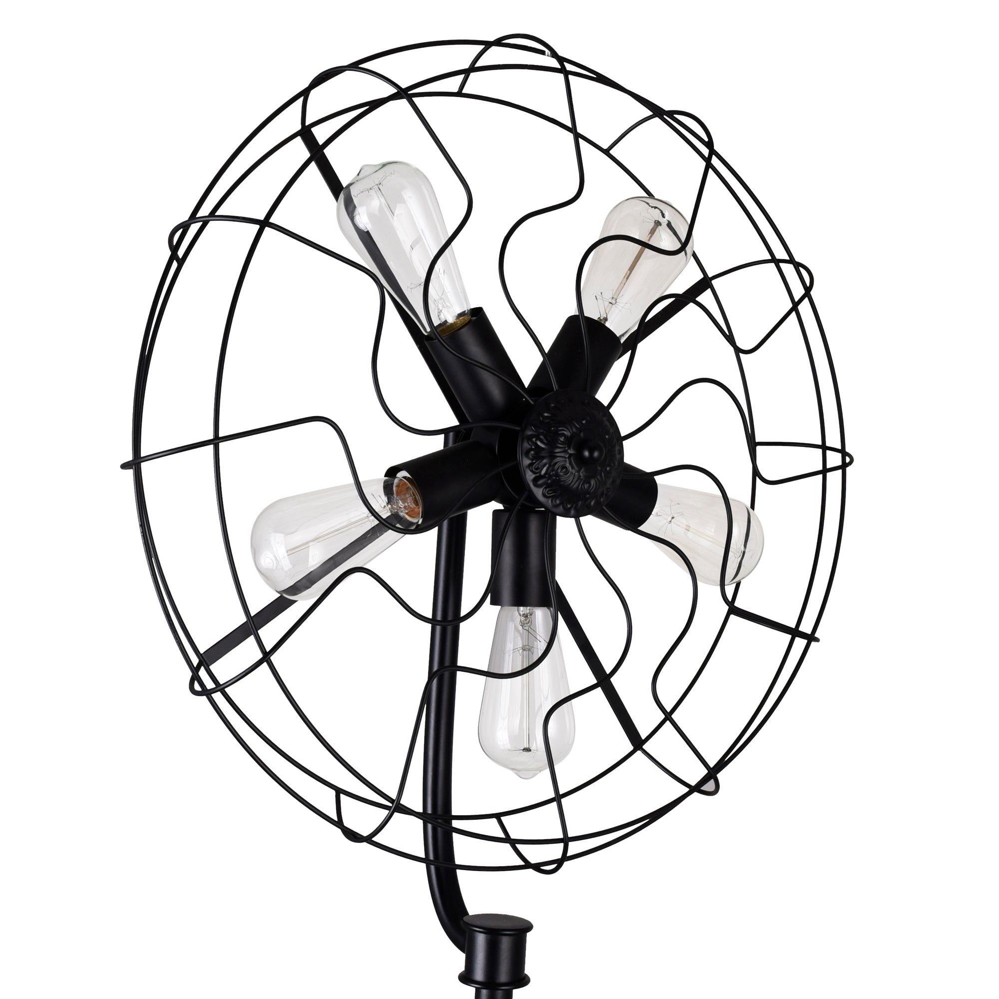 Pamela 5 Light Black Floor Lamp