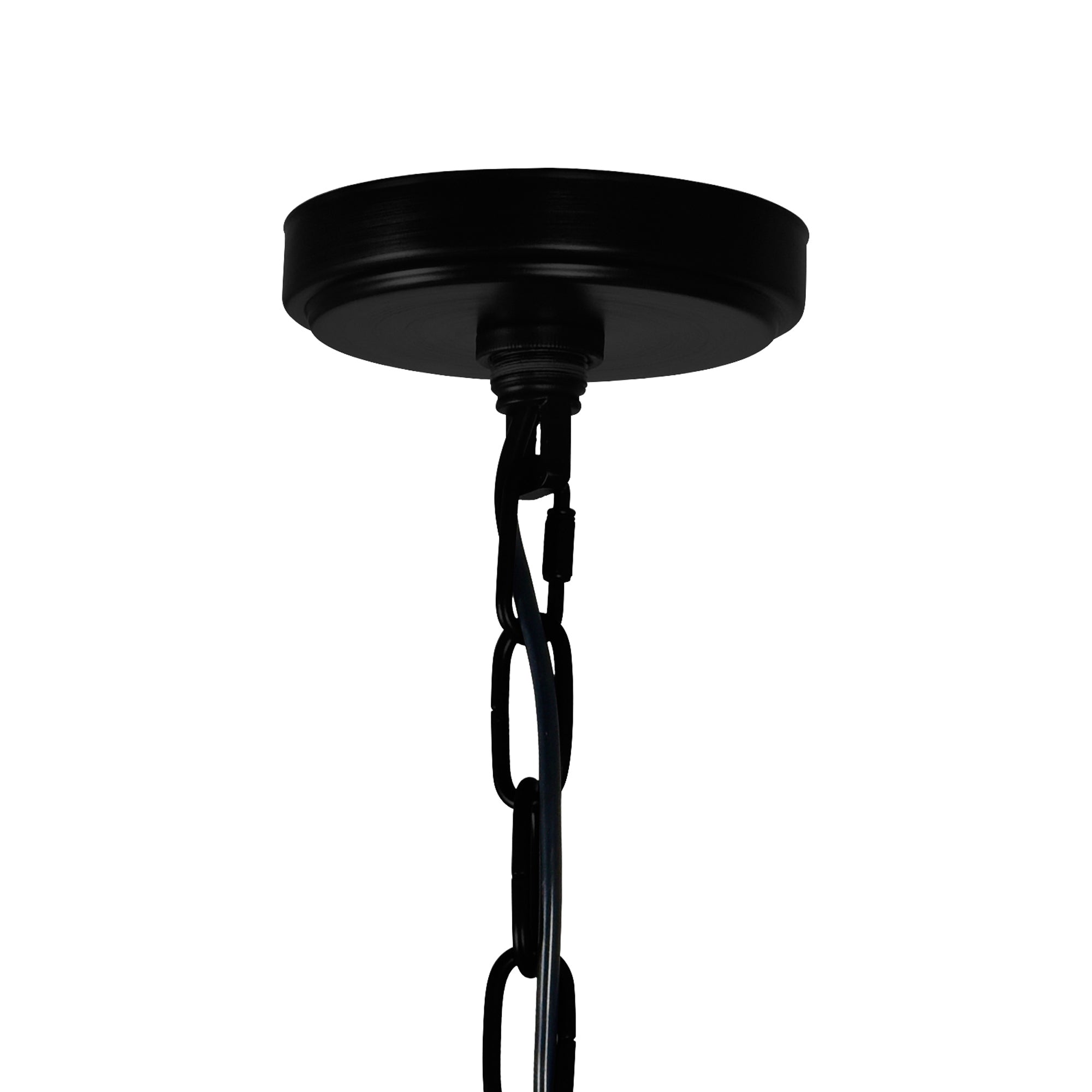 Ganges 6 Light Up Black Chandelier