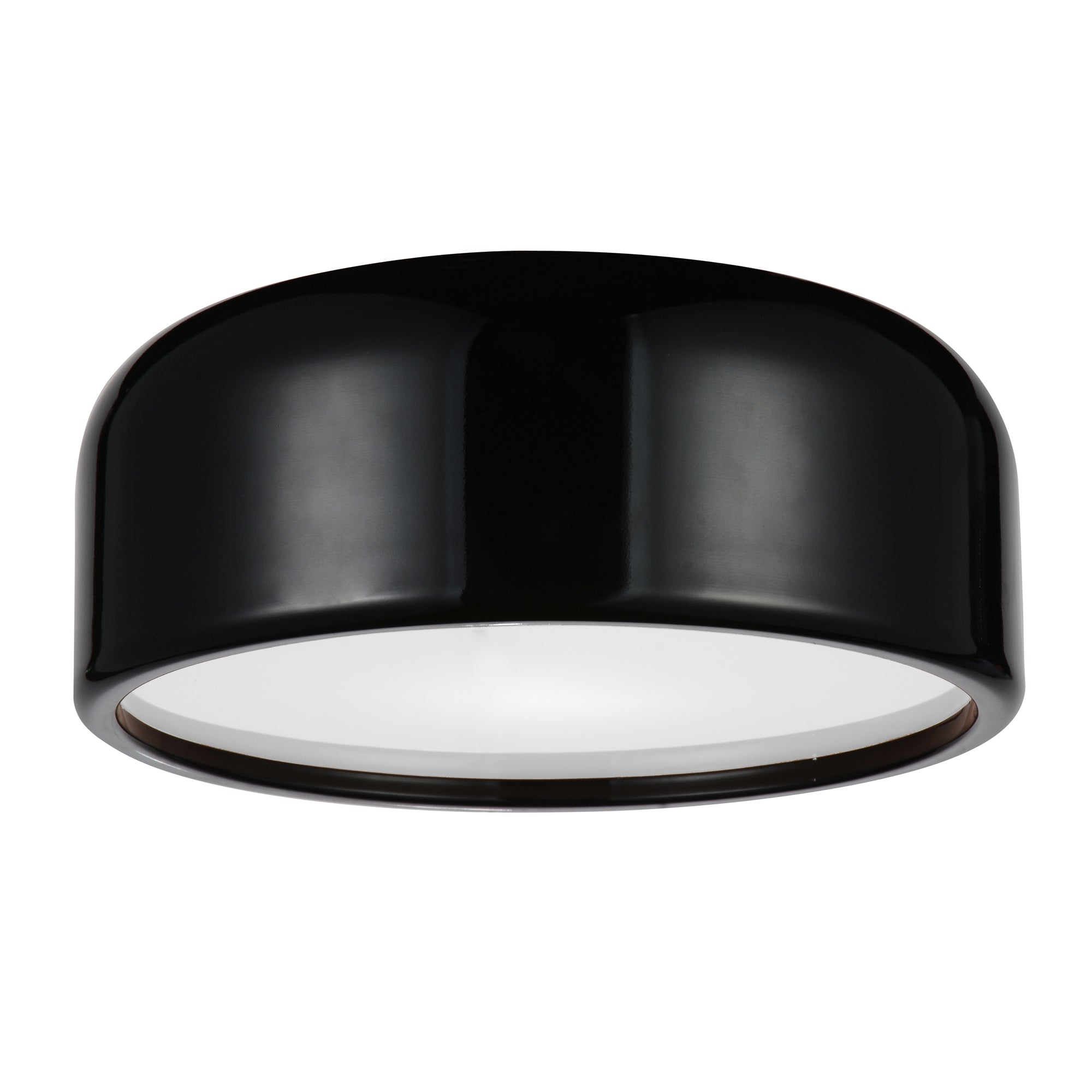 Campton 2 Light 14in Black Flush Mount