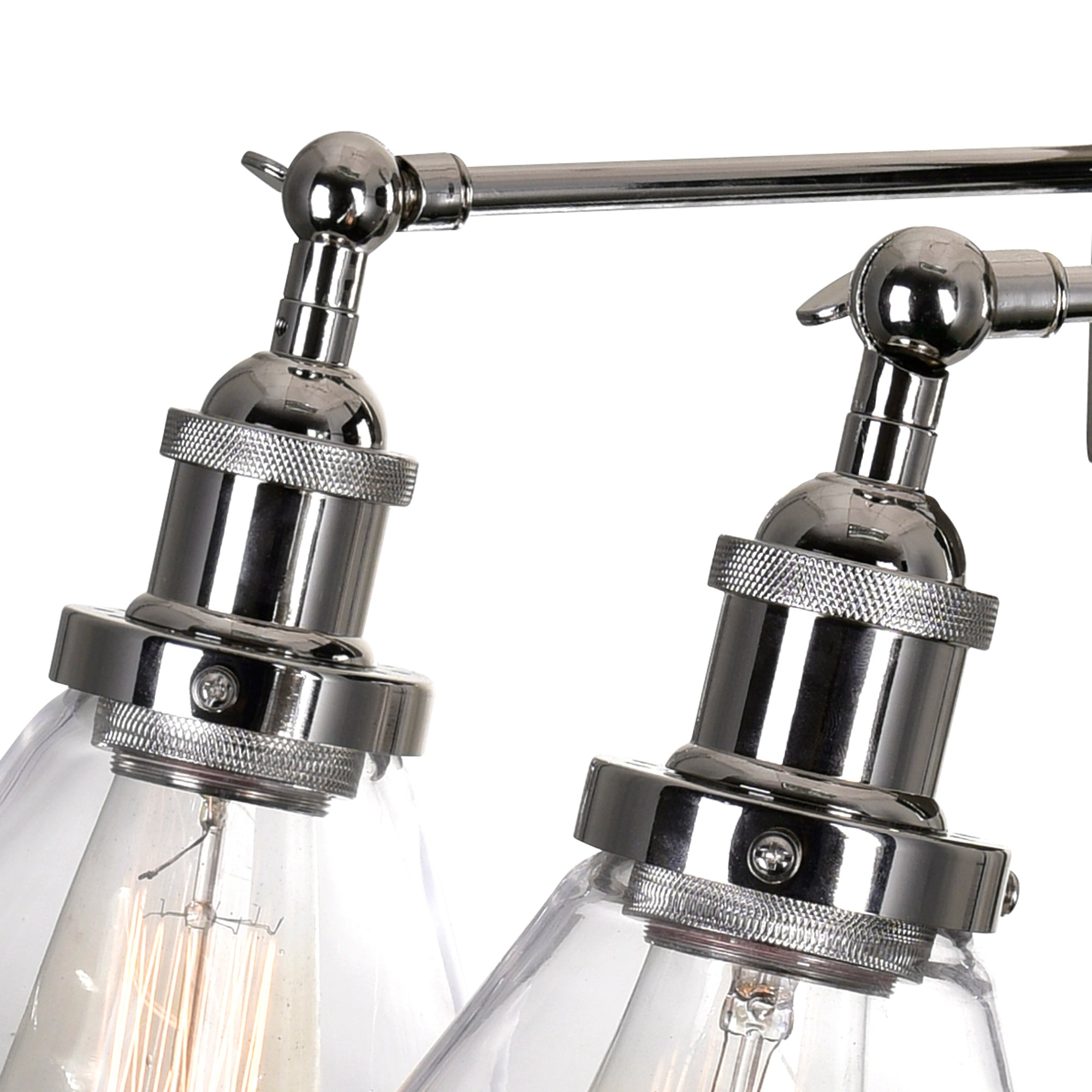 Eustis 3 Light Polished Vanity Light Nickel Vanity Light