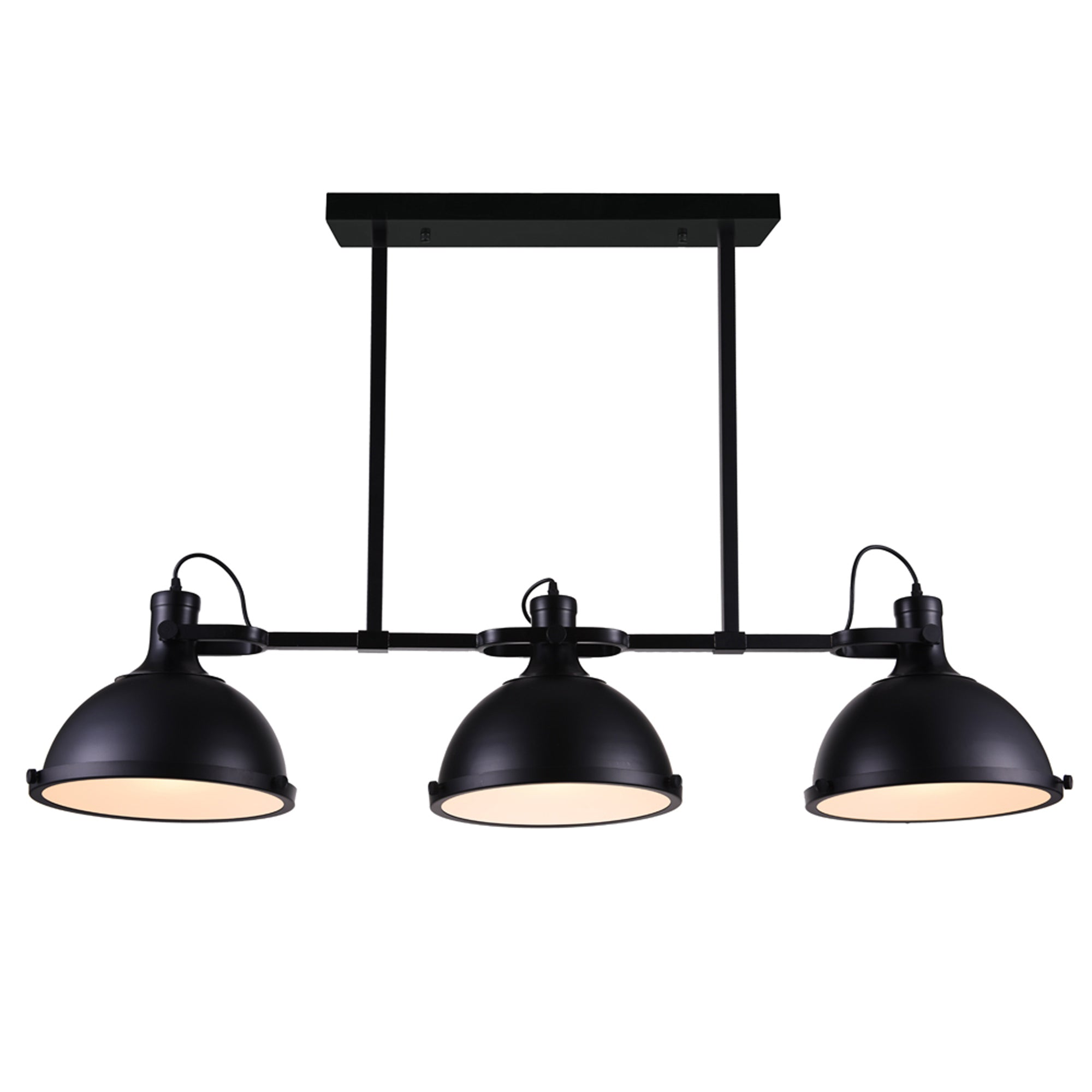Strum Black Chandelier Island Light