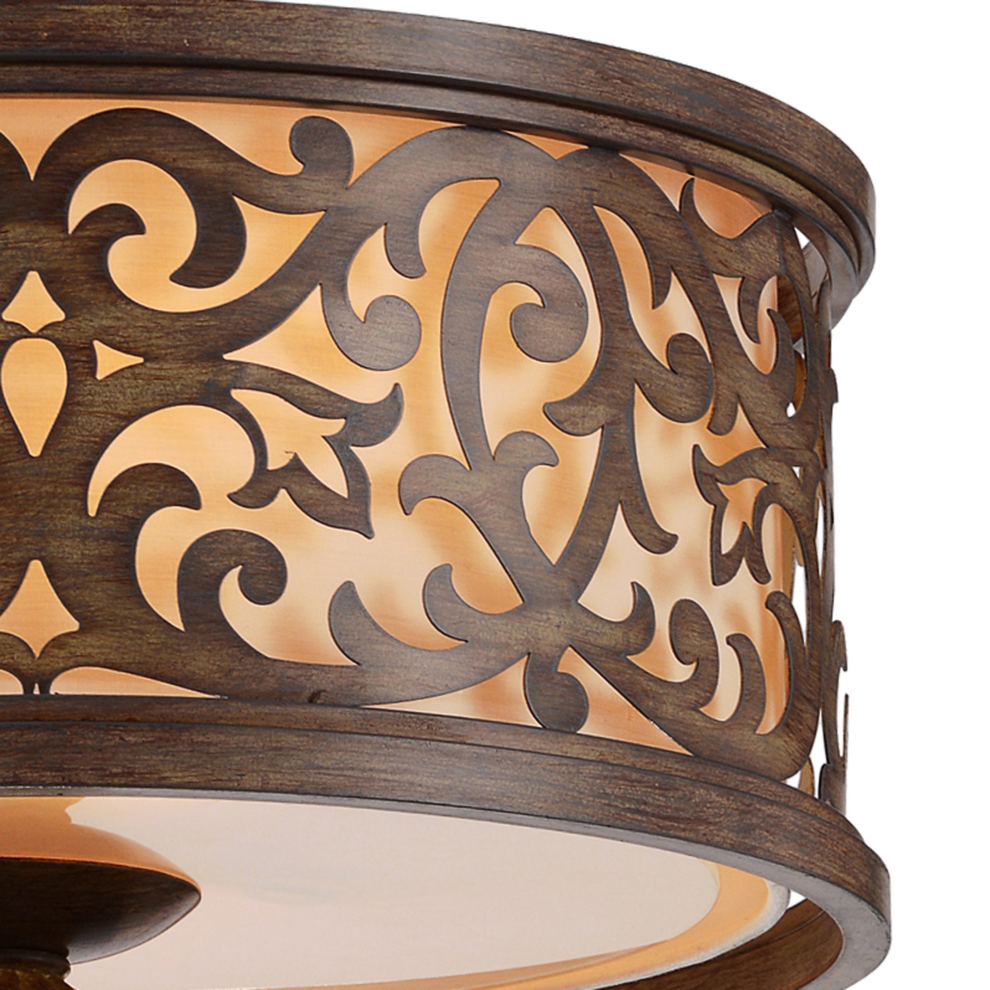 Nicole Brushed Flush Mount Drum Light