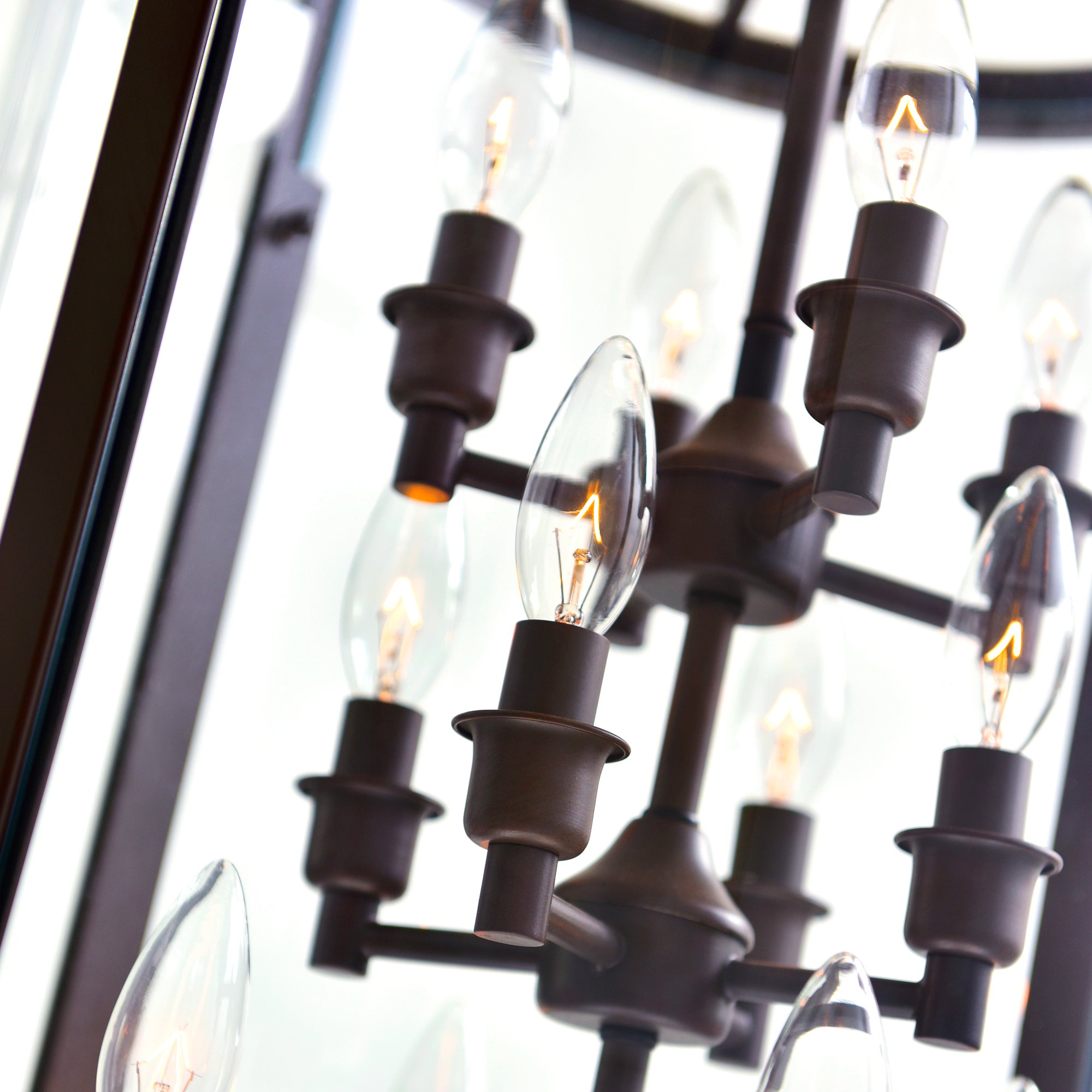 Desire 12 Light Bronze Chandelier Drum