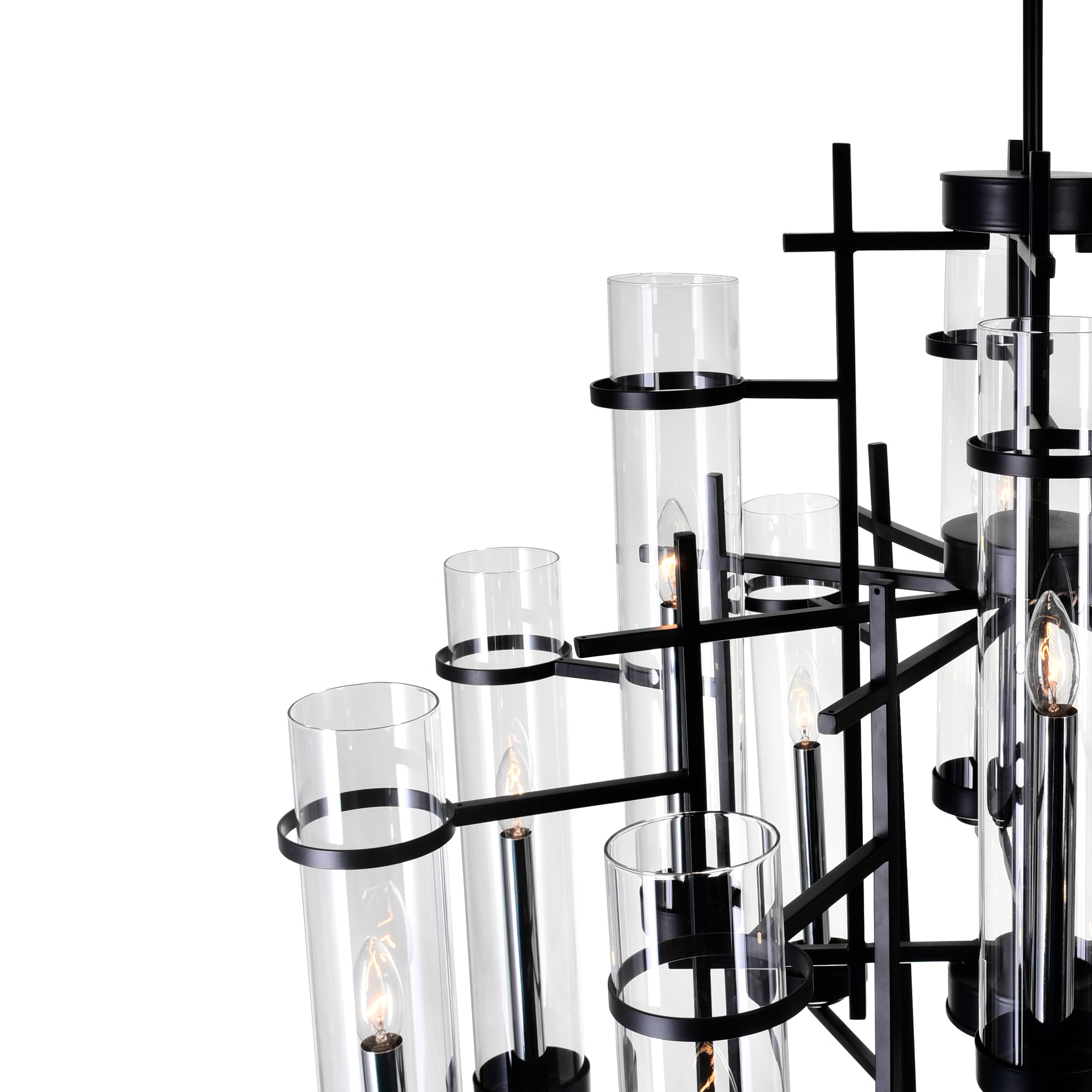 Sierra Chandeliers 12 Black Finish