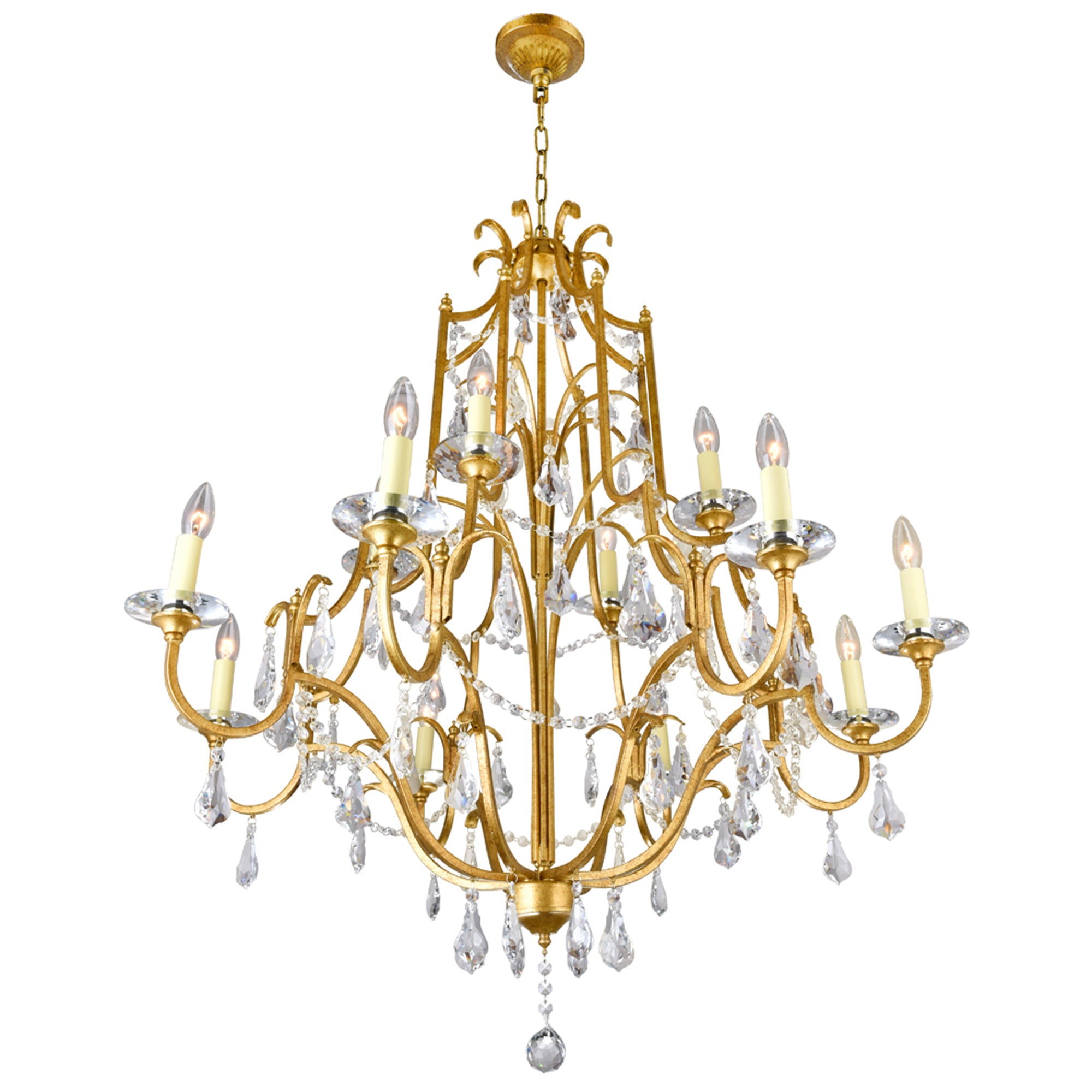 Electra Chandeliers 12 Light Oxidized Bronze