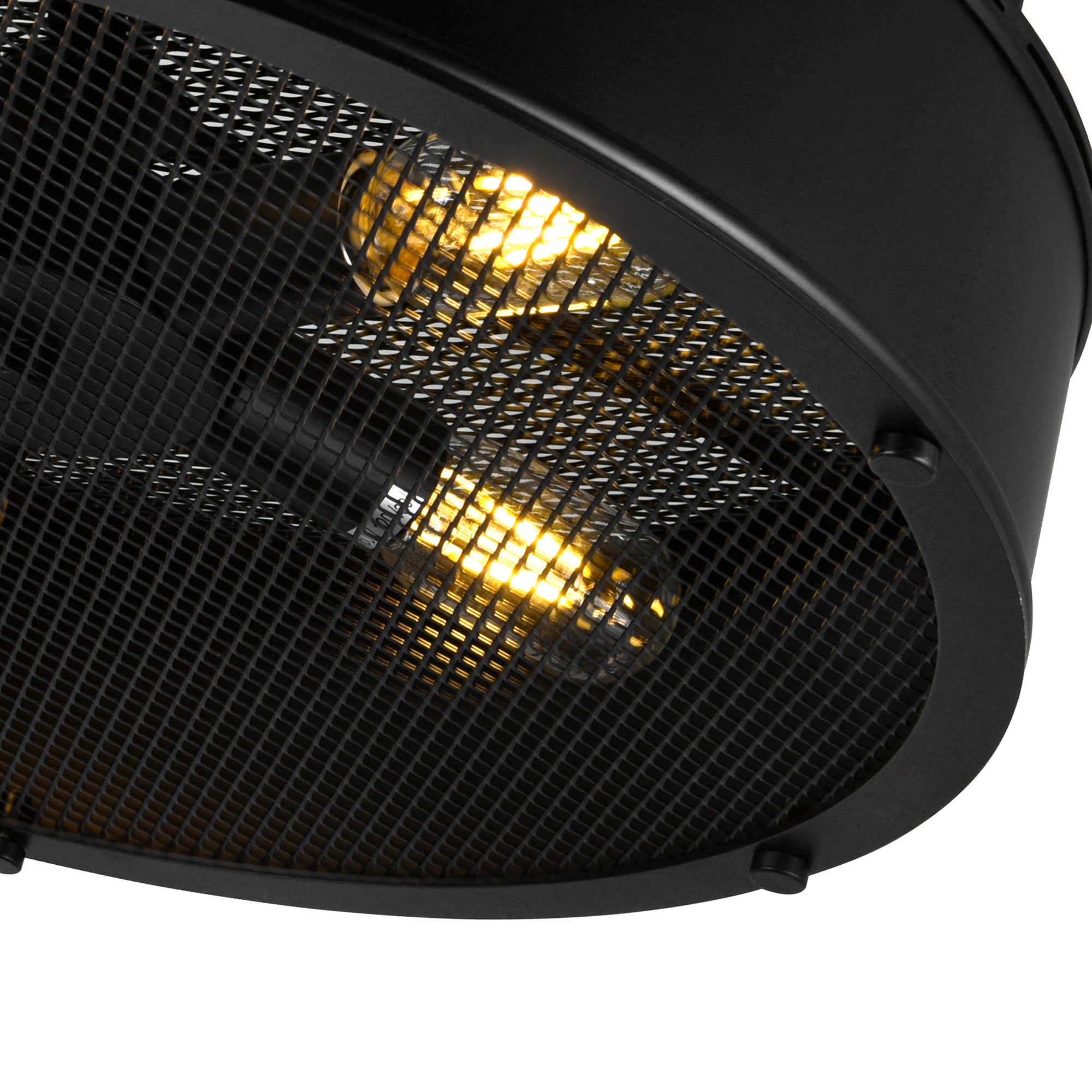 Tigris 3 Light Black Flush Mount