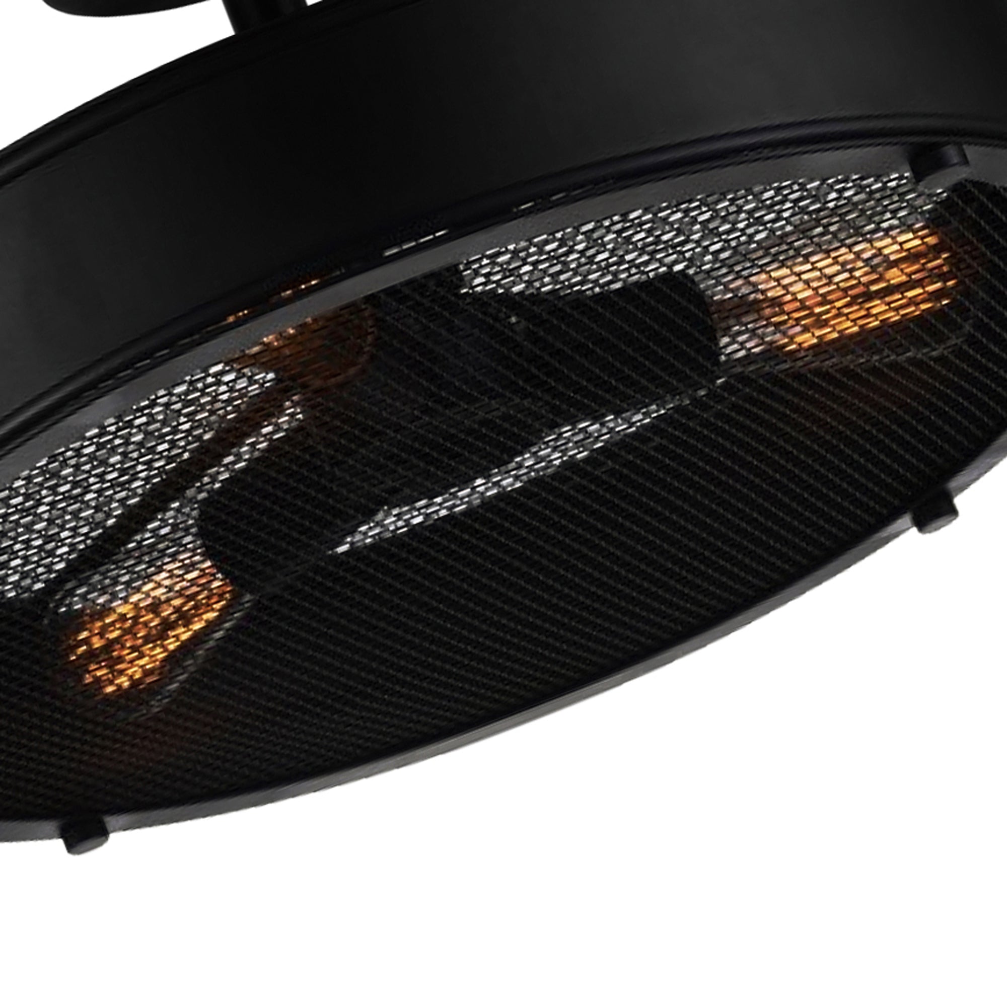 Tigris 3 Light Black Flush Mount