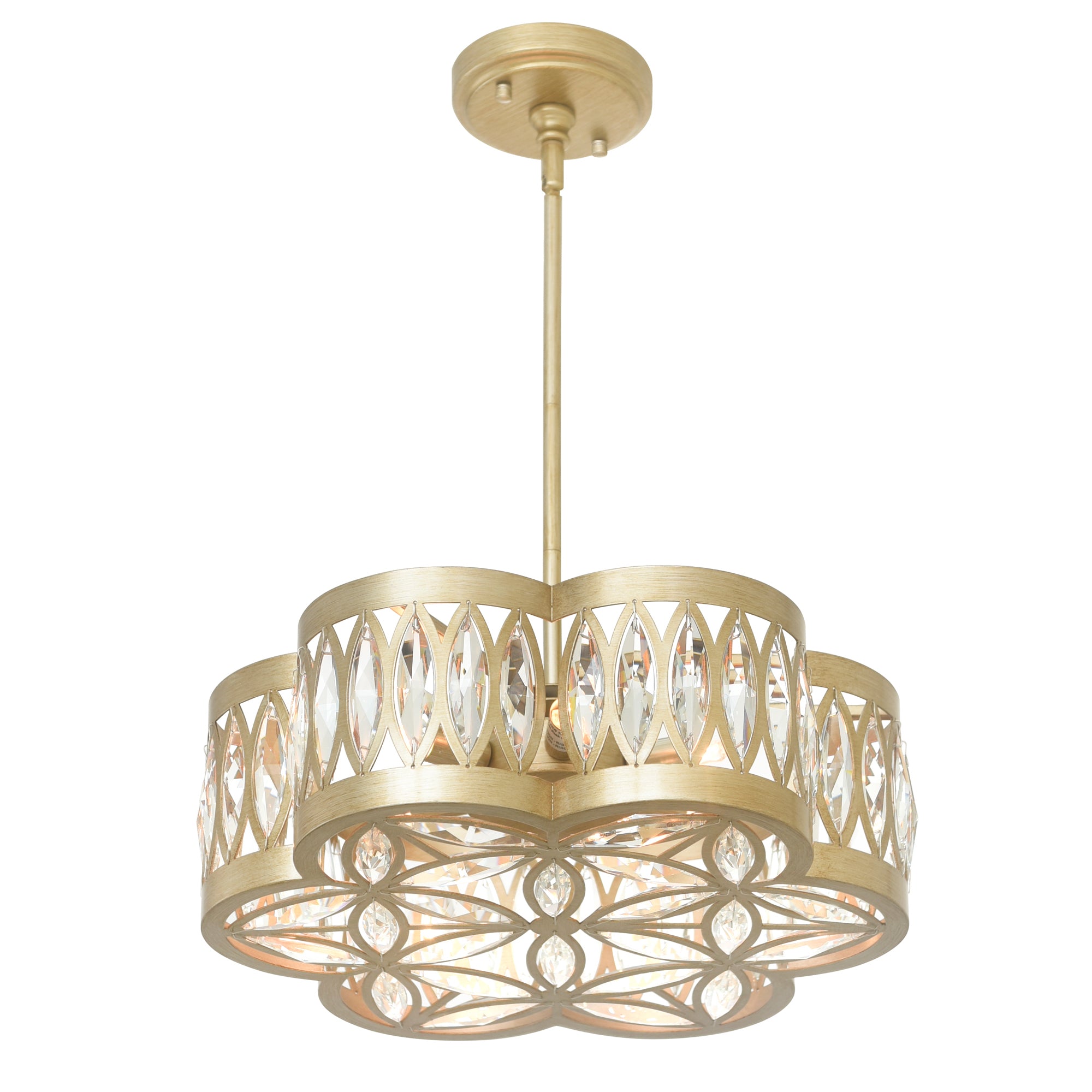 Nova Chandeliers 6 Light Champagne Finish