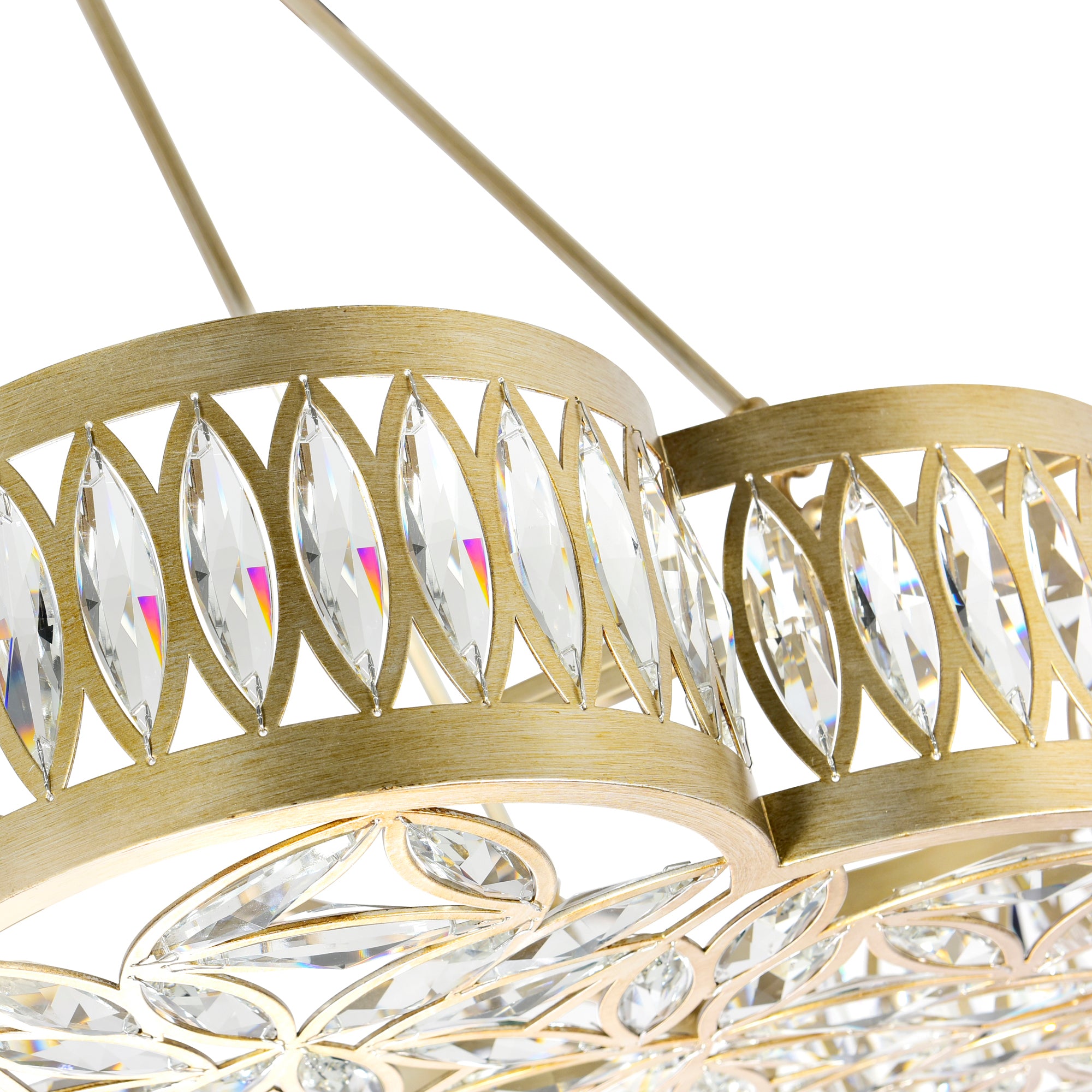 Nova Chandeliers Champagne 8 Lights