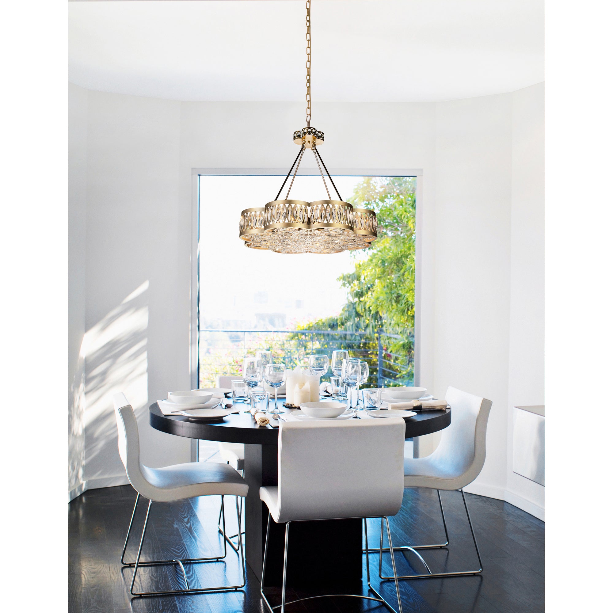 Nova Chandeliers Champagne 8 Lights