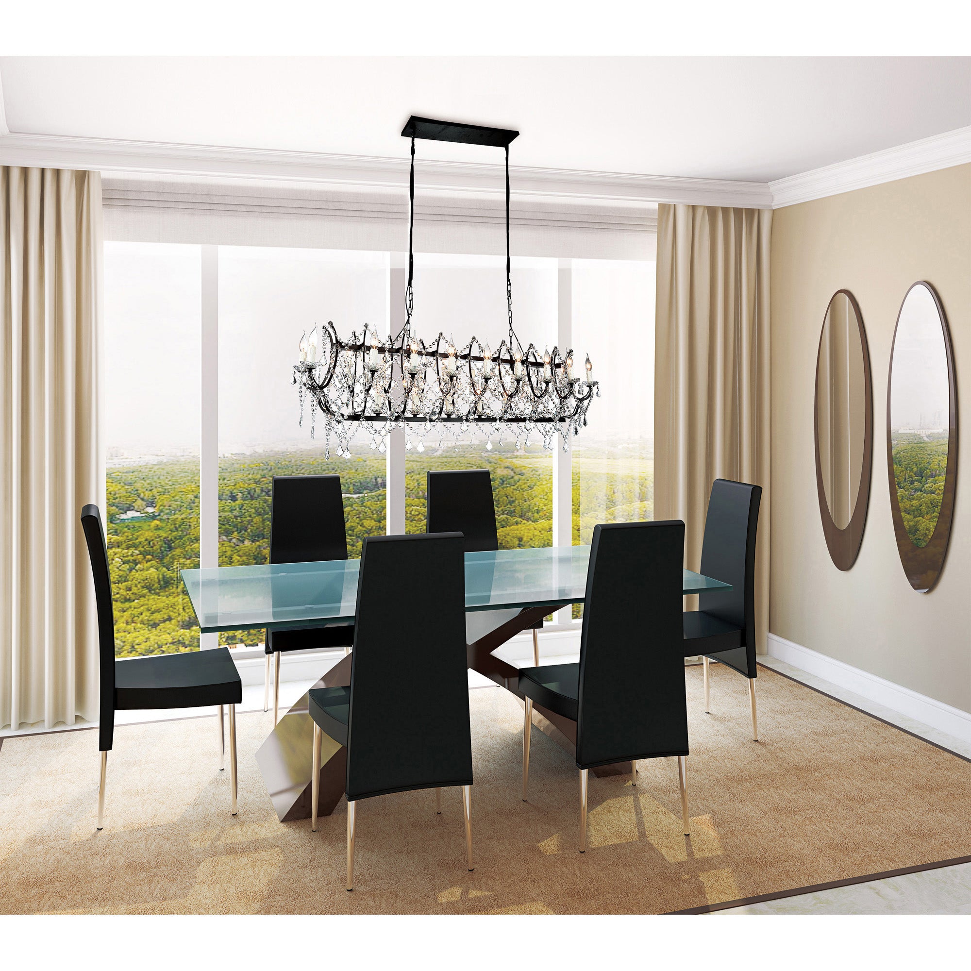 Phraya 24 Light Brown Chandelier