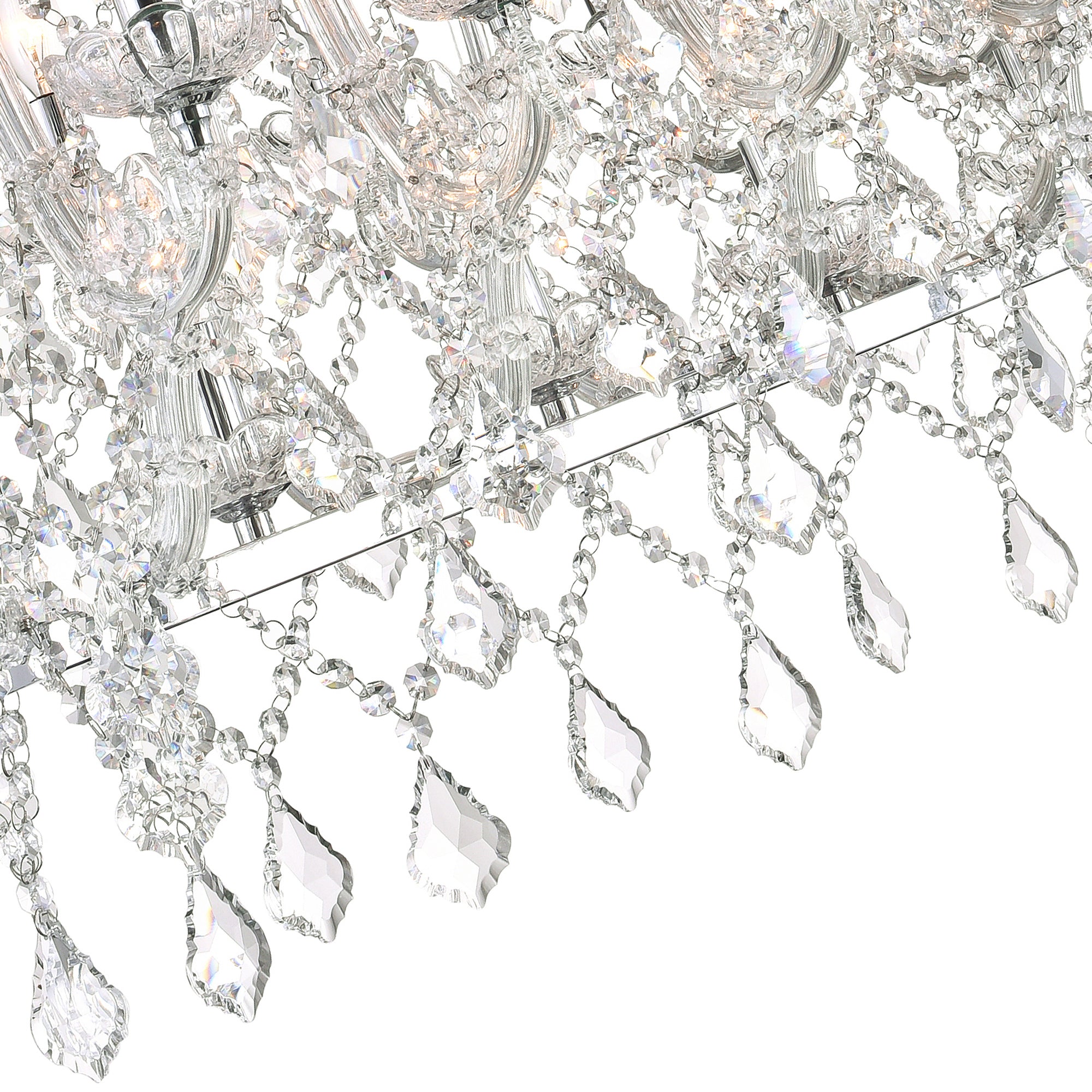 Aleka 24 Light Chrome Chandelier