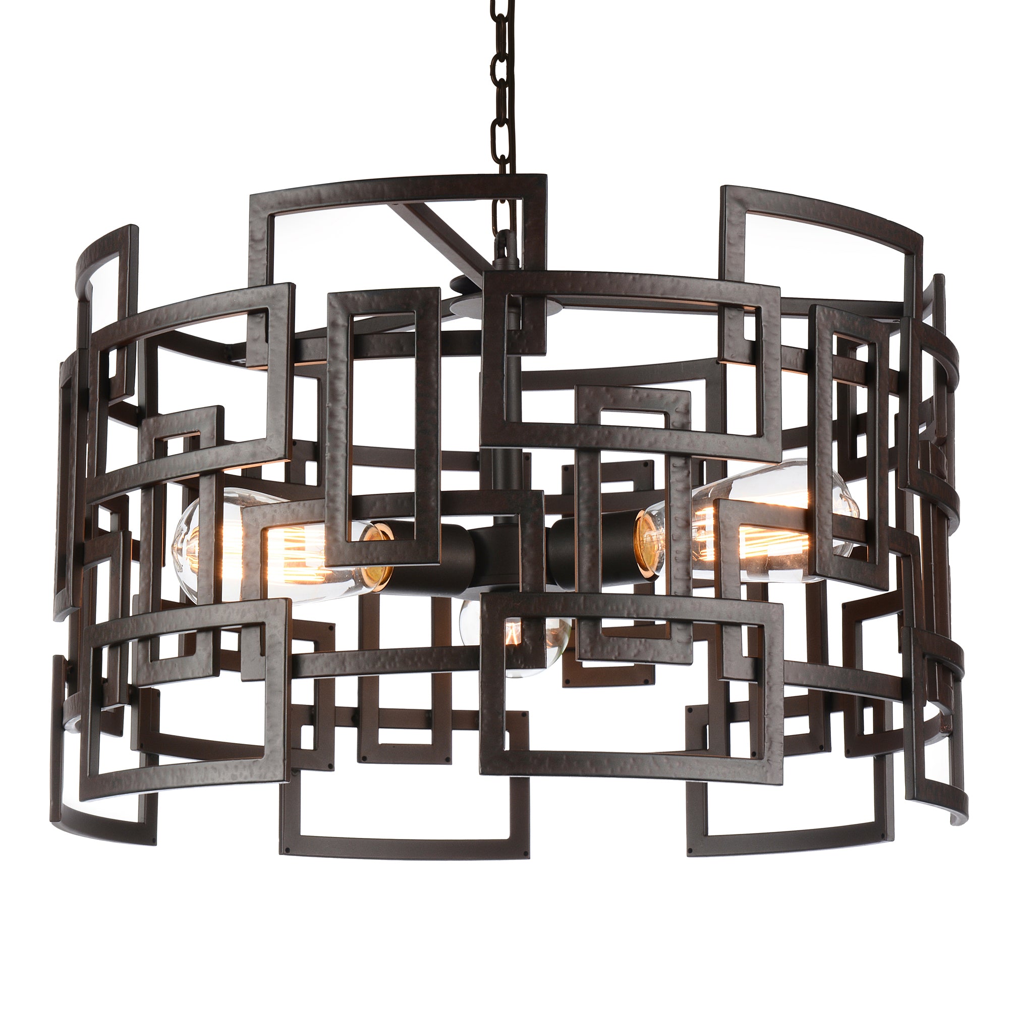 Litani 3 Light Brown Chandelier