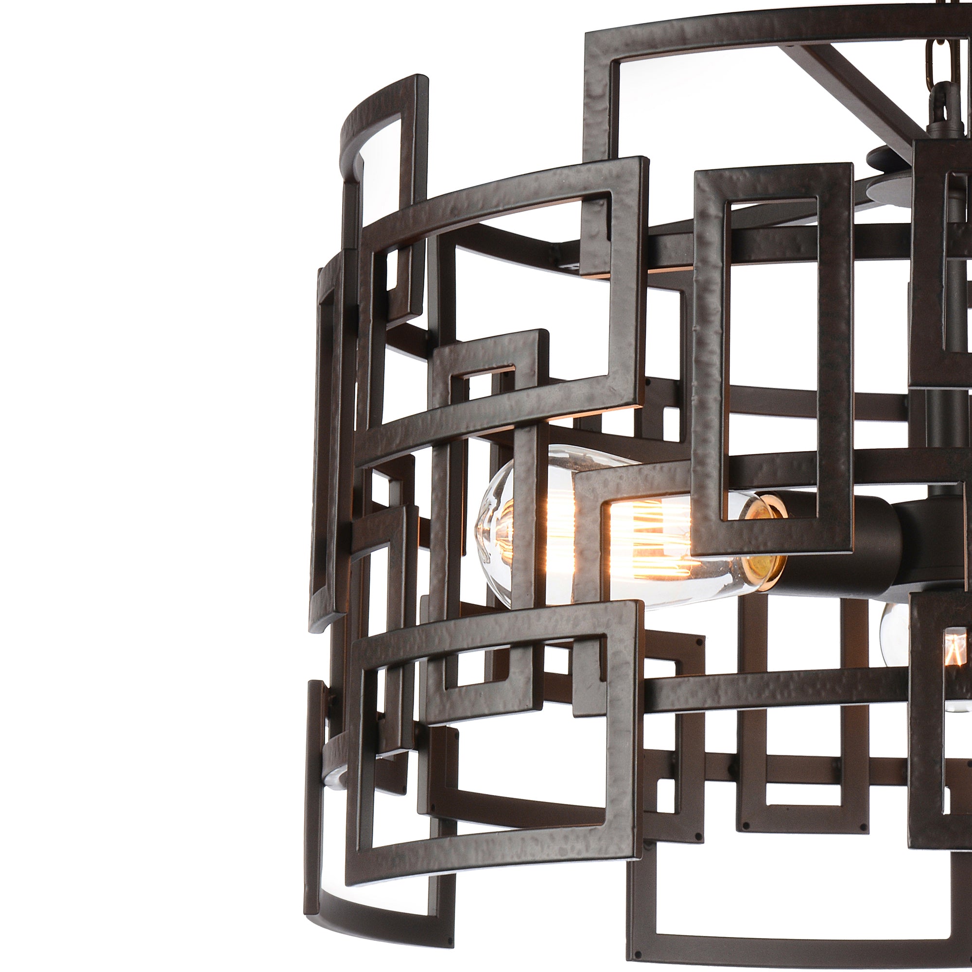 Litani 4 Light Brown Chandelier Down Chandelier