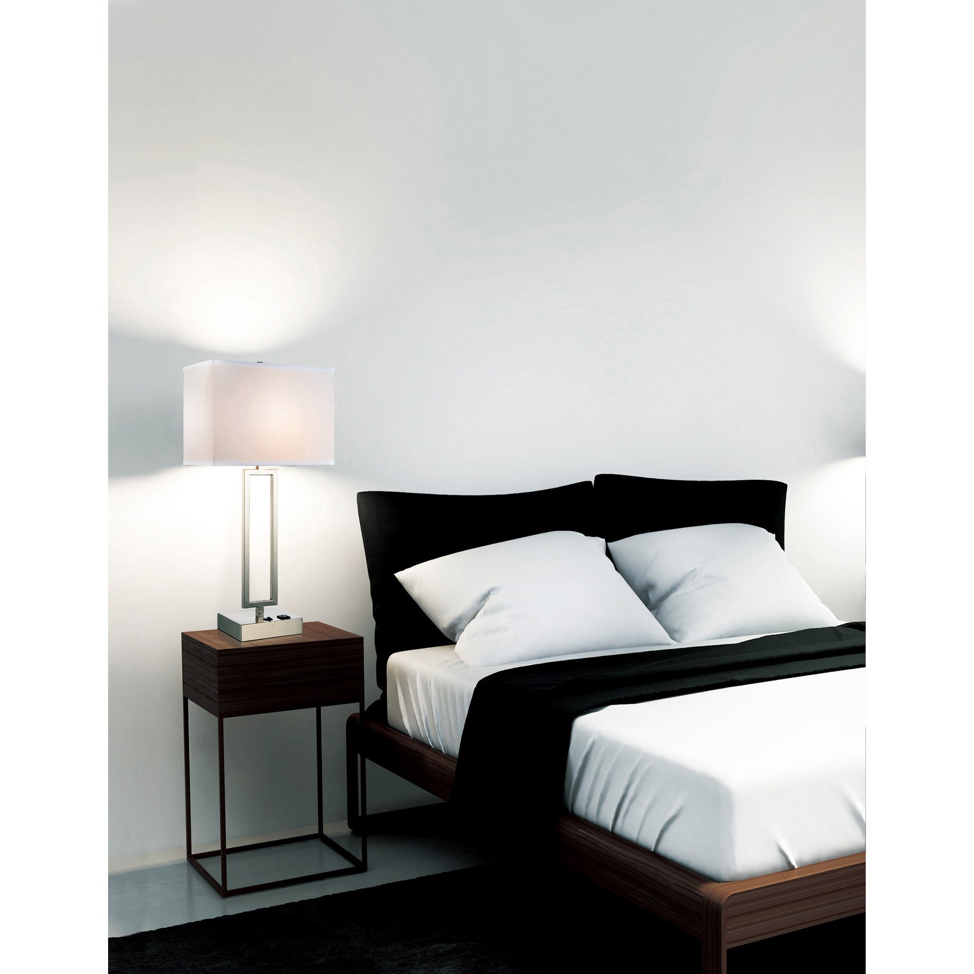 Torren 1 Light Satin Nickel Table Lamp