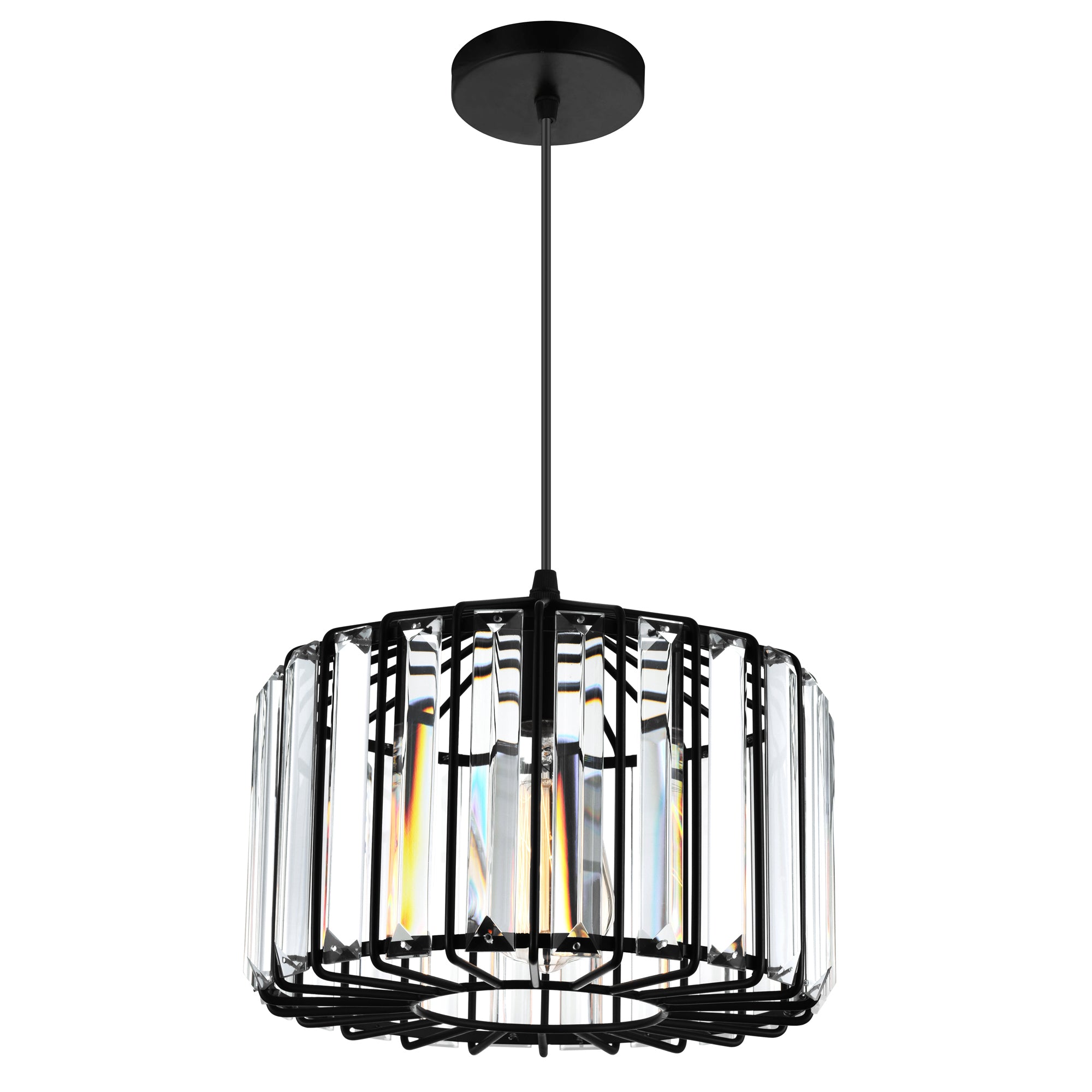 Alethia 1 Light Black Pendant