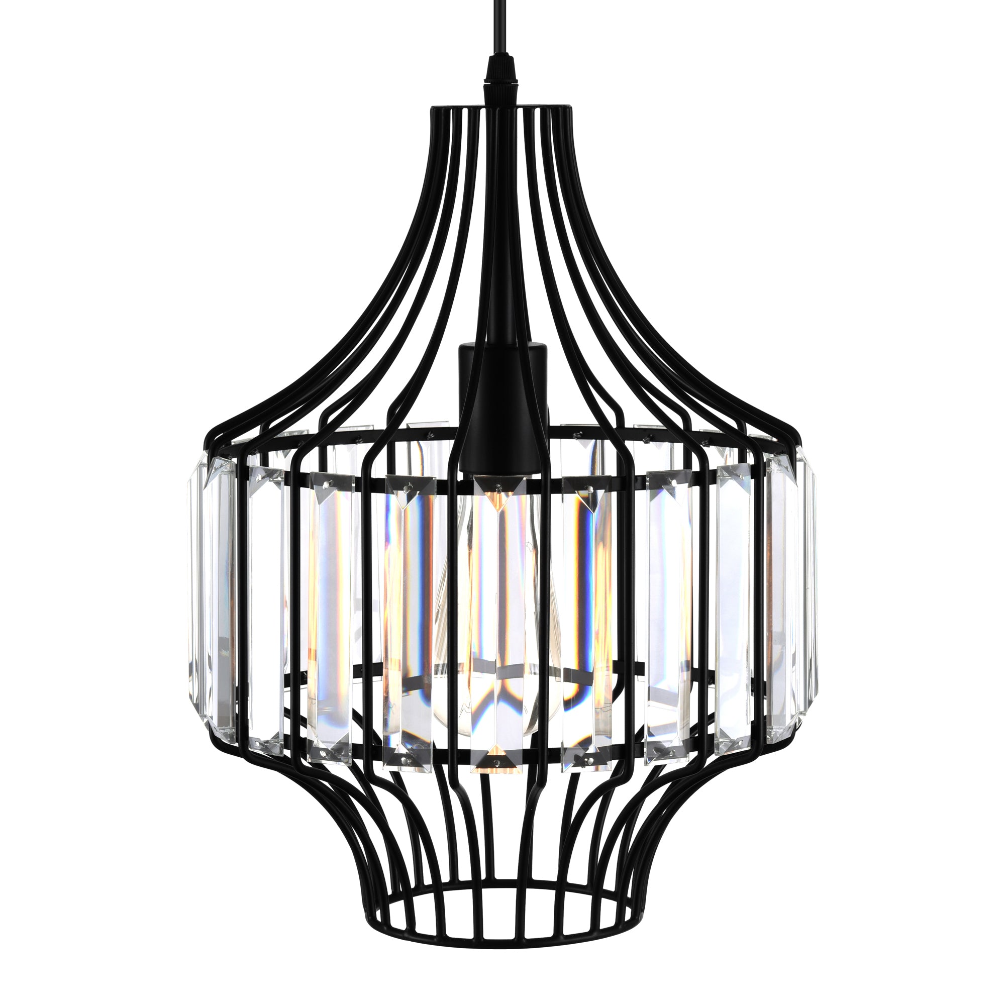 Alethia 1 Light Black Pendant