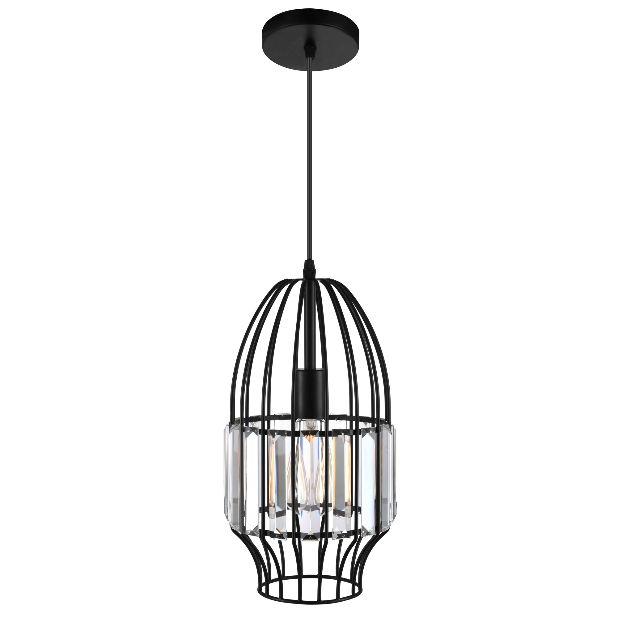 Alethia 1 Light Black Pendant Mini Light