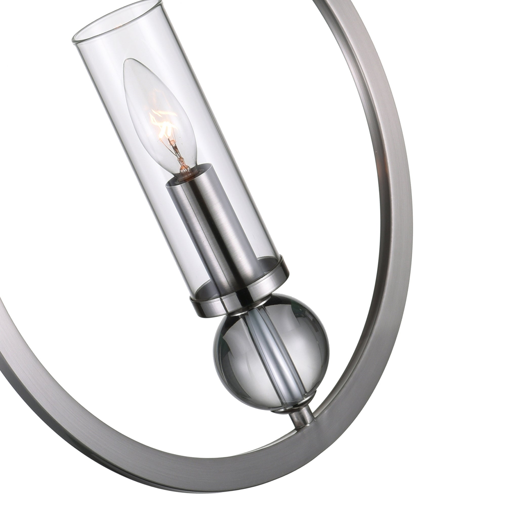 Elton 1 Light Satin Nickel Pendant