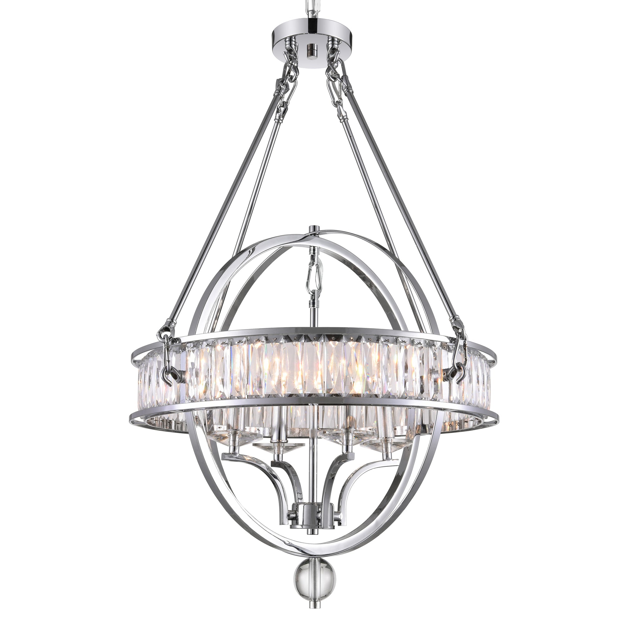 Arkansas Chandeliers 4 Light Chrome Finish