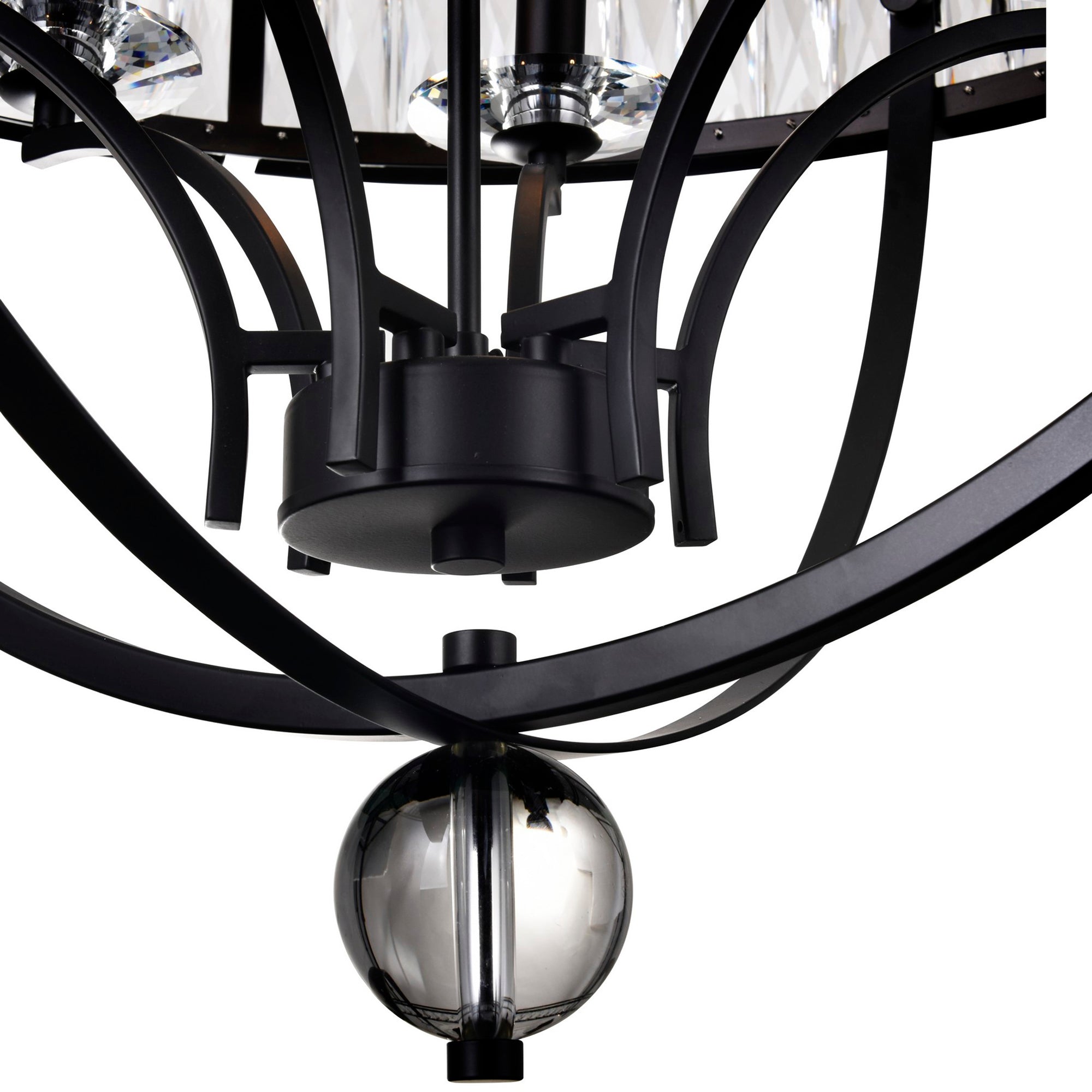 Arkansas Chandeliers 6 Light Black Frame