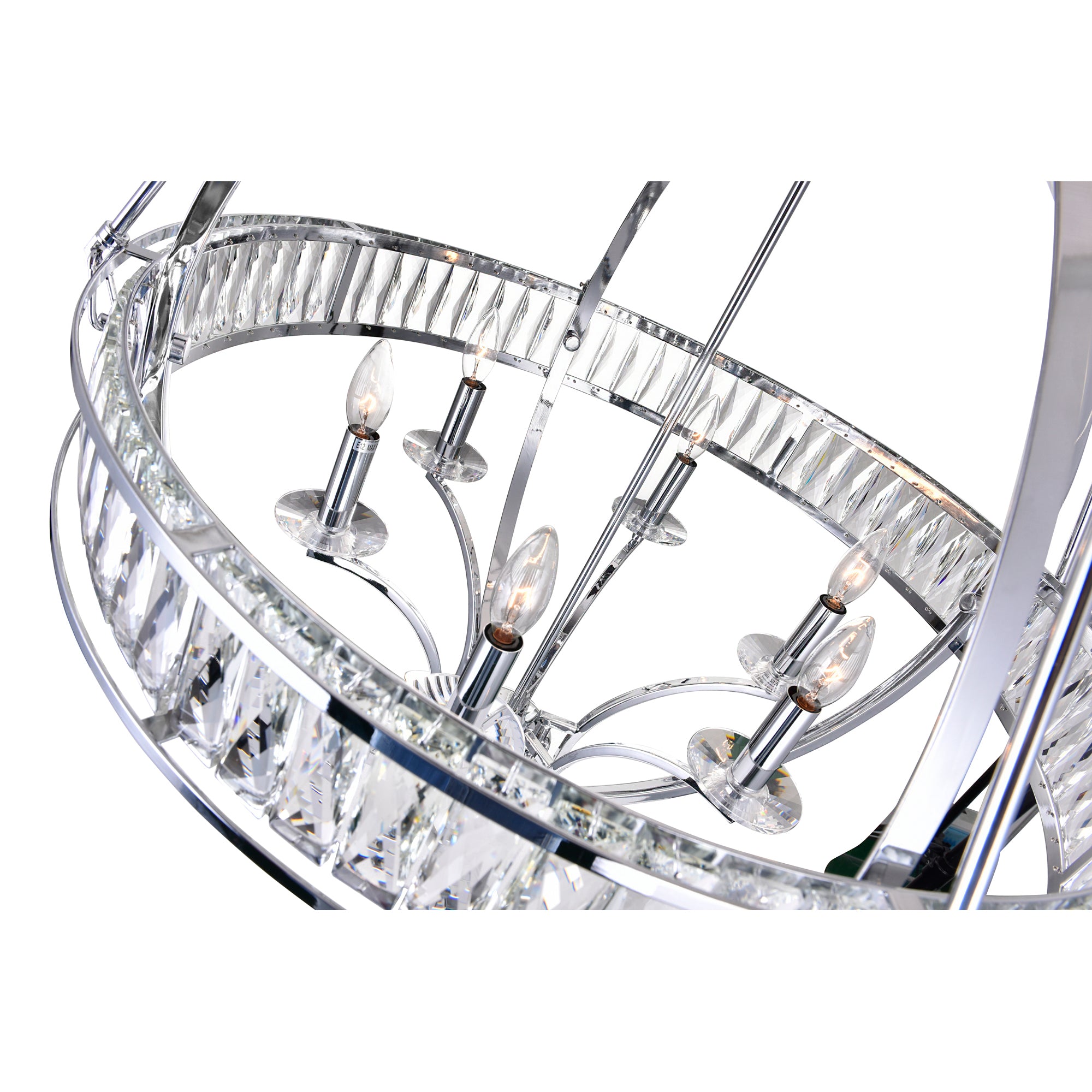 Arkansas Chandelier Chrome 6 Lights
