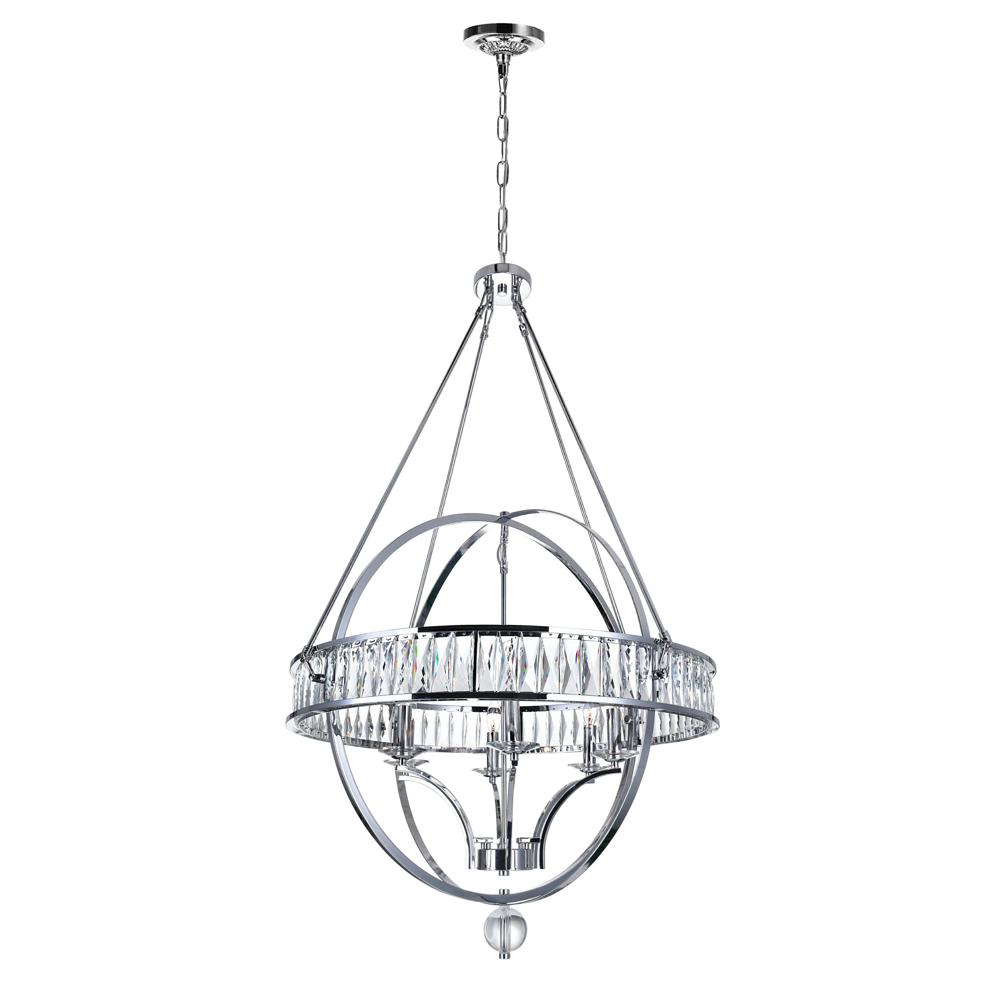 Arkansas Chandelier Chrome 6 Lights