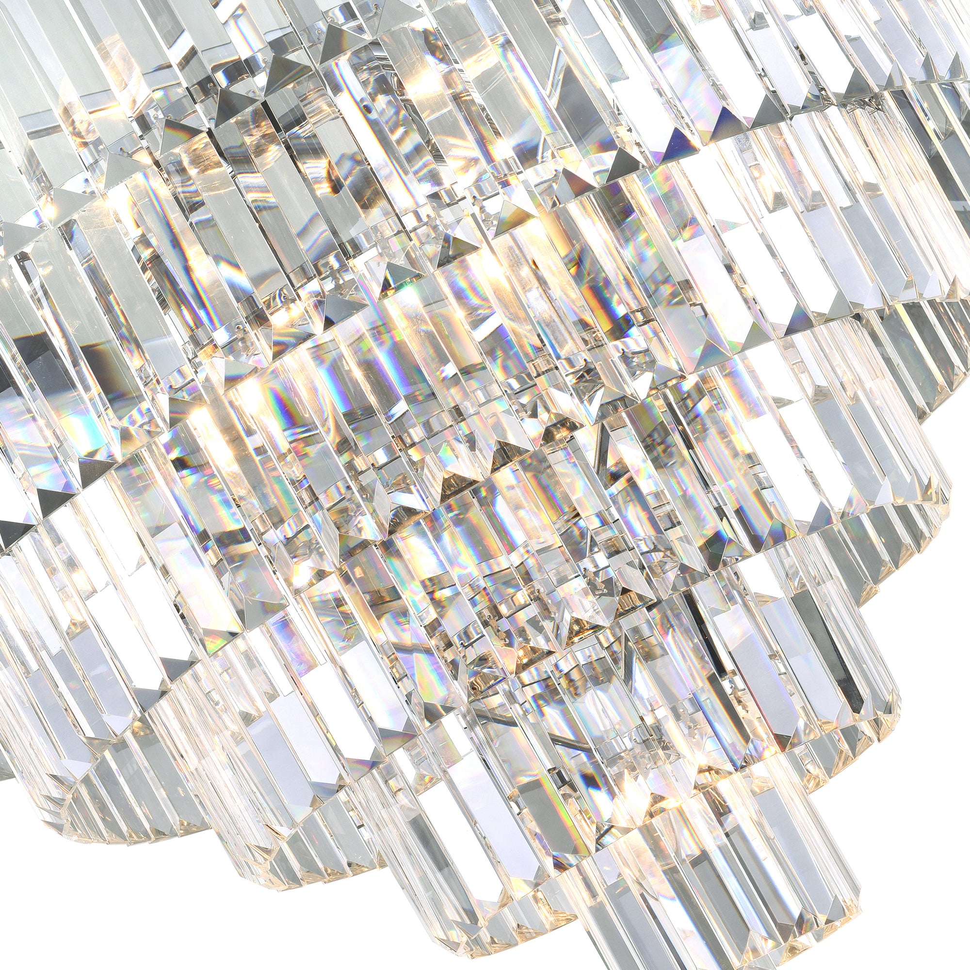 Weiss Chandeliers 15 Light Chrome Crystal