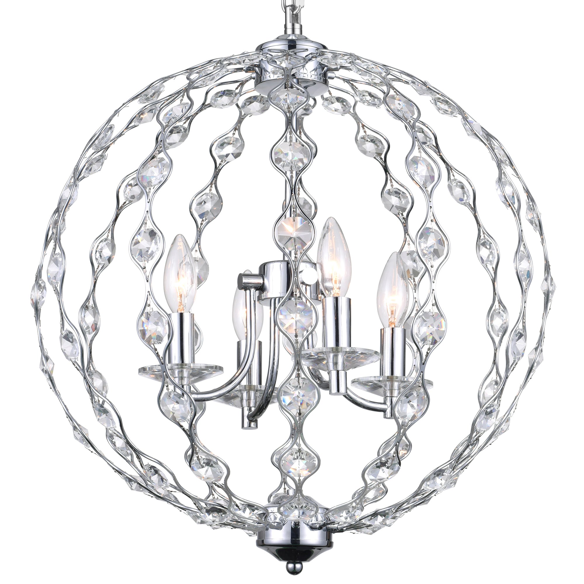 Esia 4 Light Chrome Chandelier