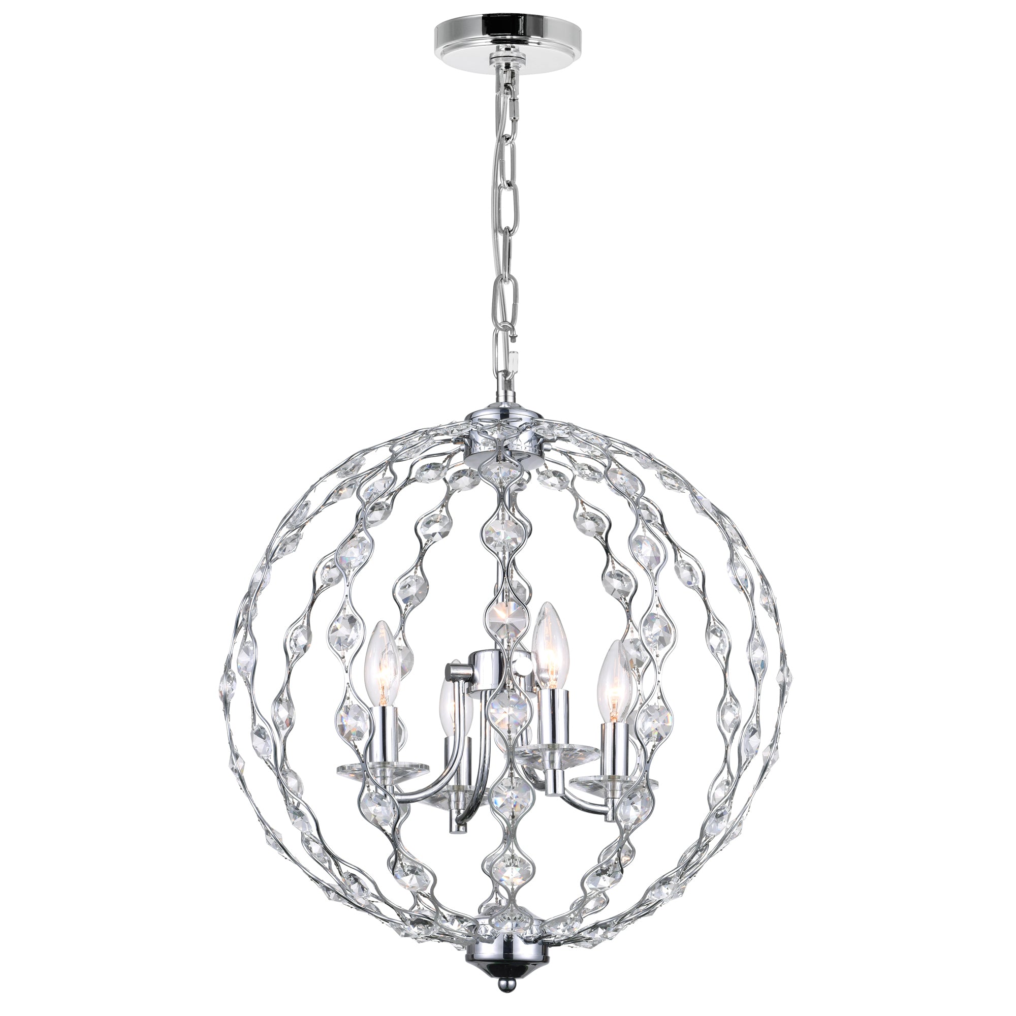 Esia 4 Light Chrome Chandelier