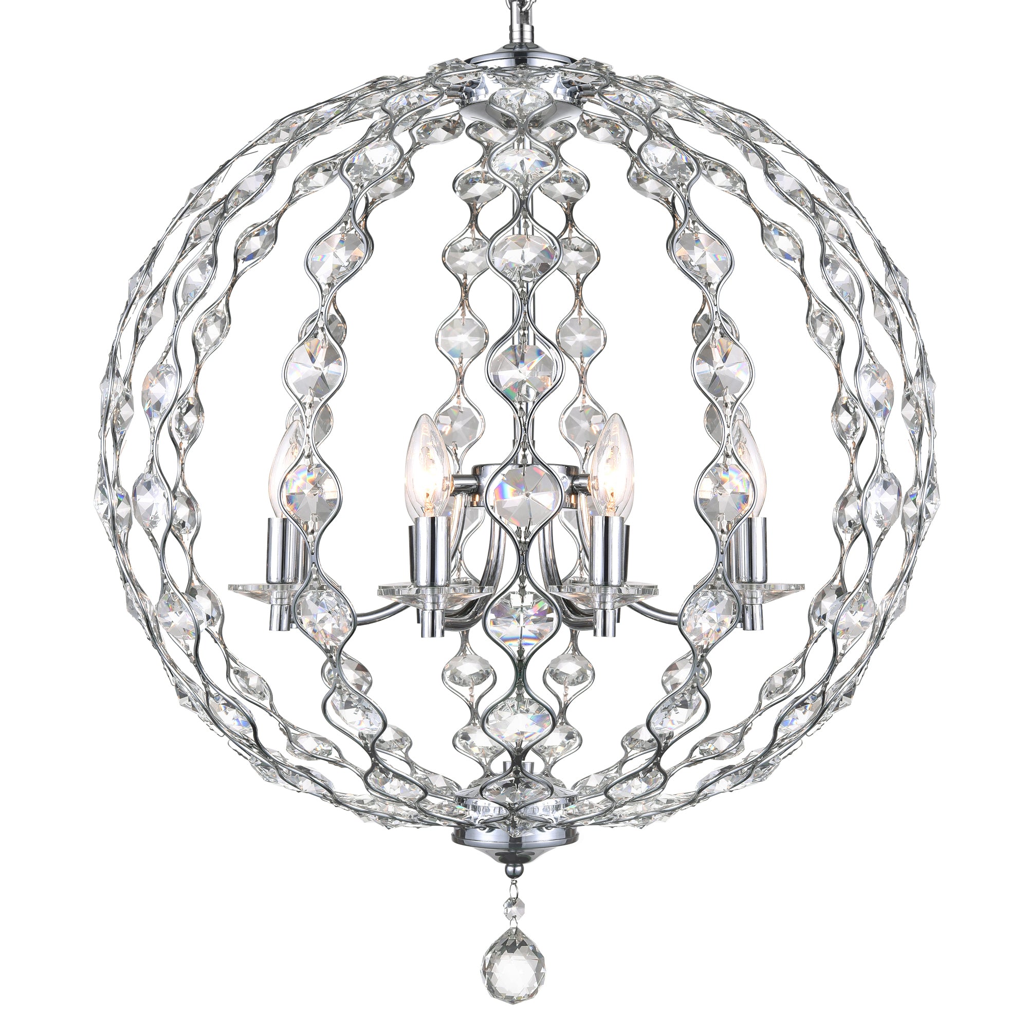 Esia 8 Light Chrome Chandelier