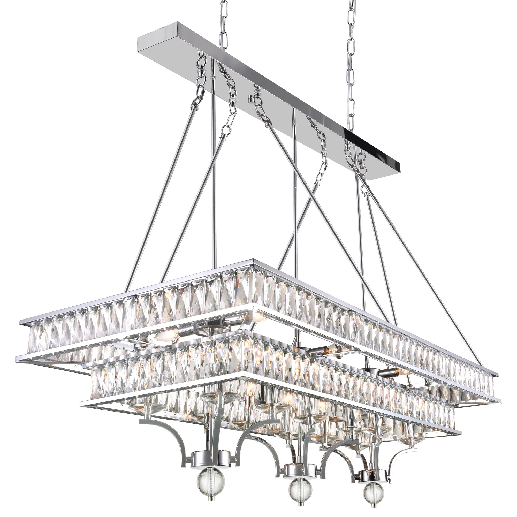 Shalia 20 Light Chrome Chandelier