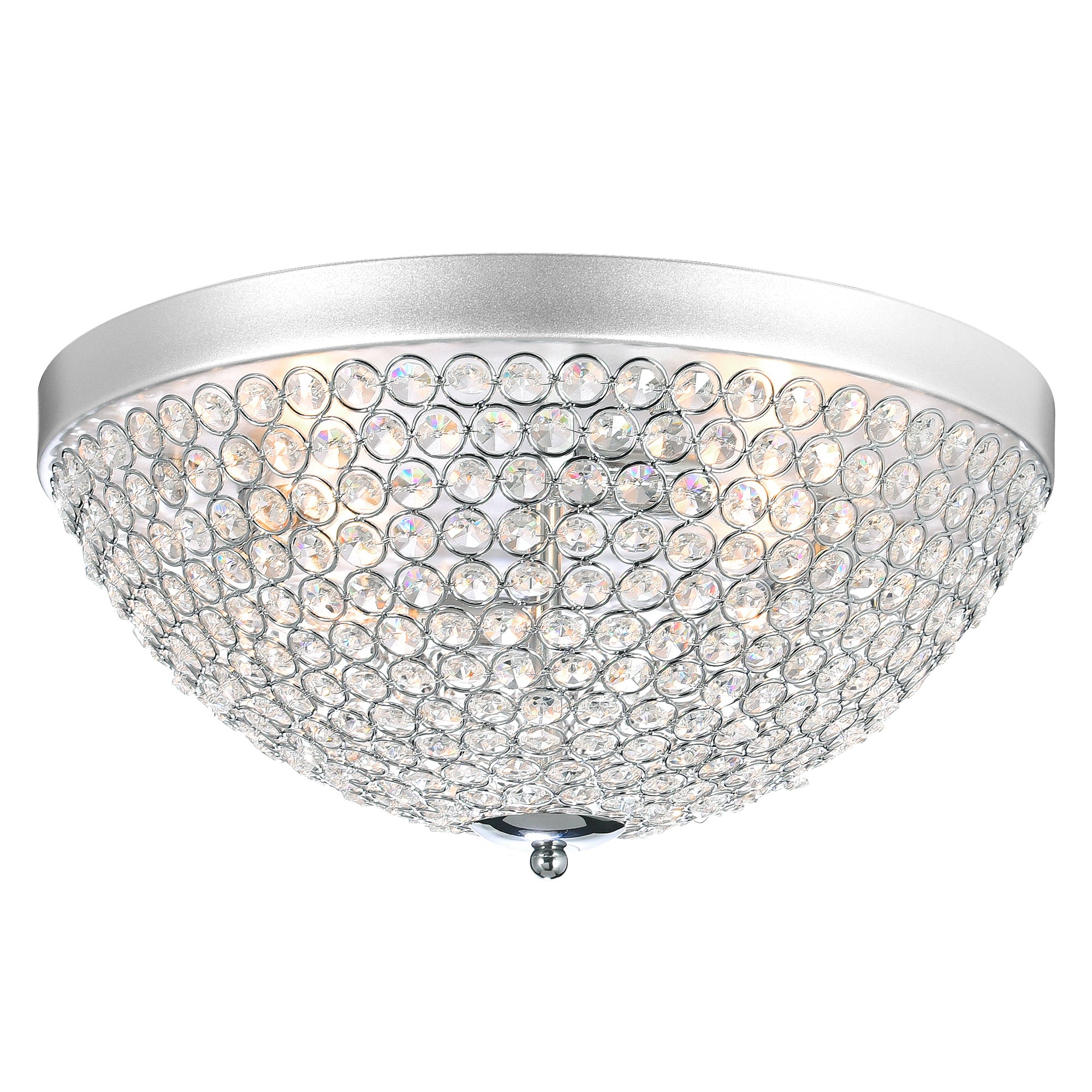 Globe 4 Light Chrome Flush Mount