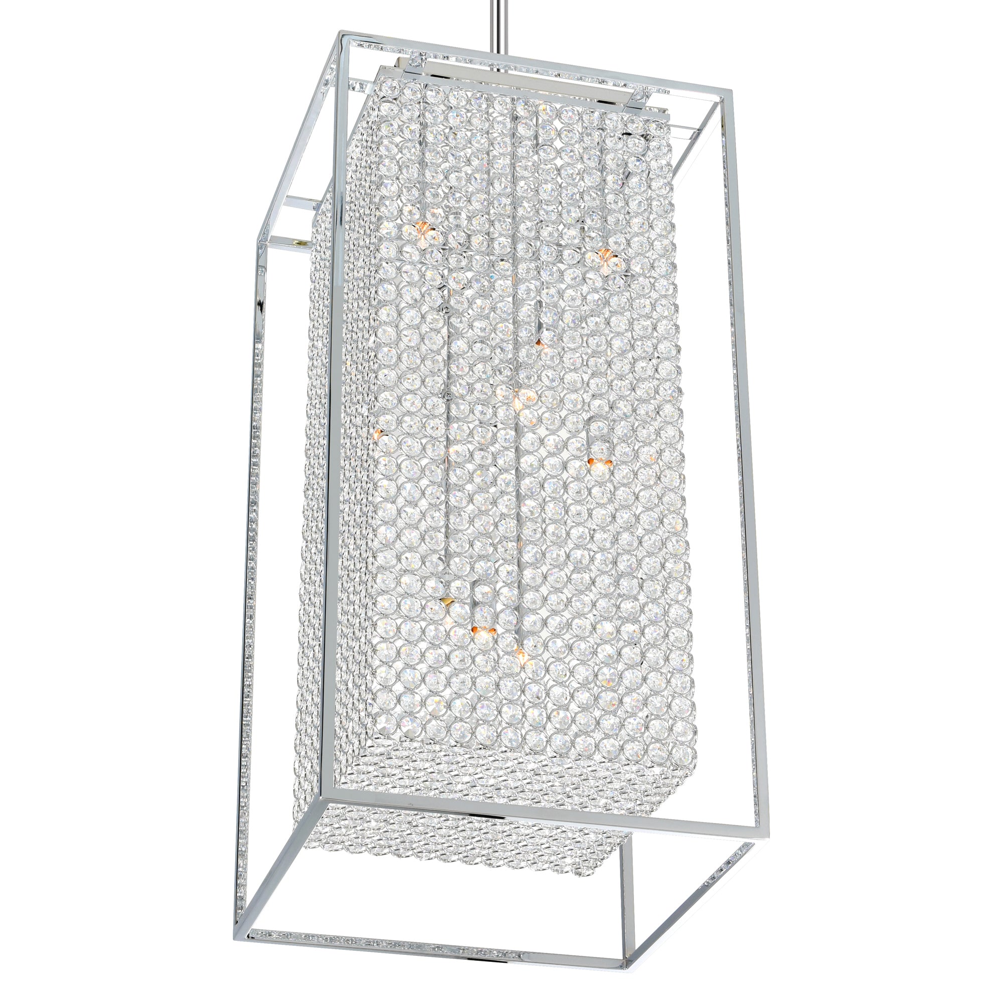 Cube 11 Light Chrome Chandelier