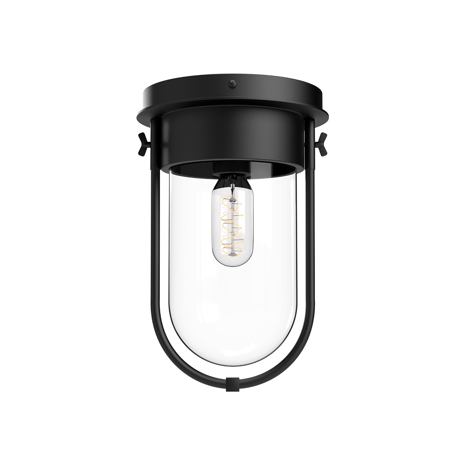 Cyrus 8-in Steel Flush Mount