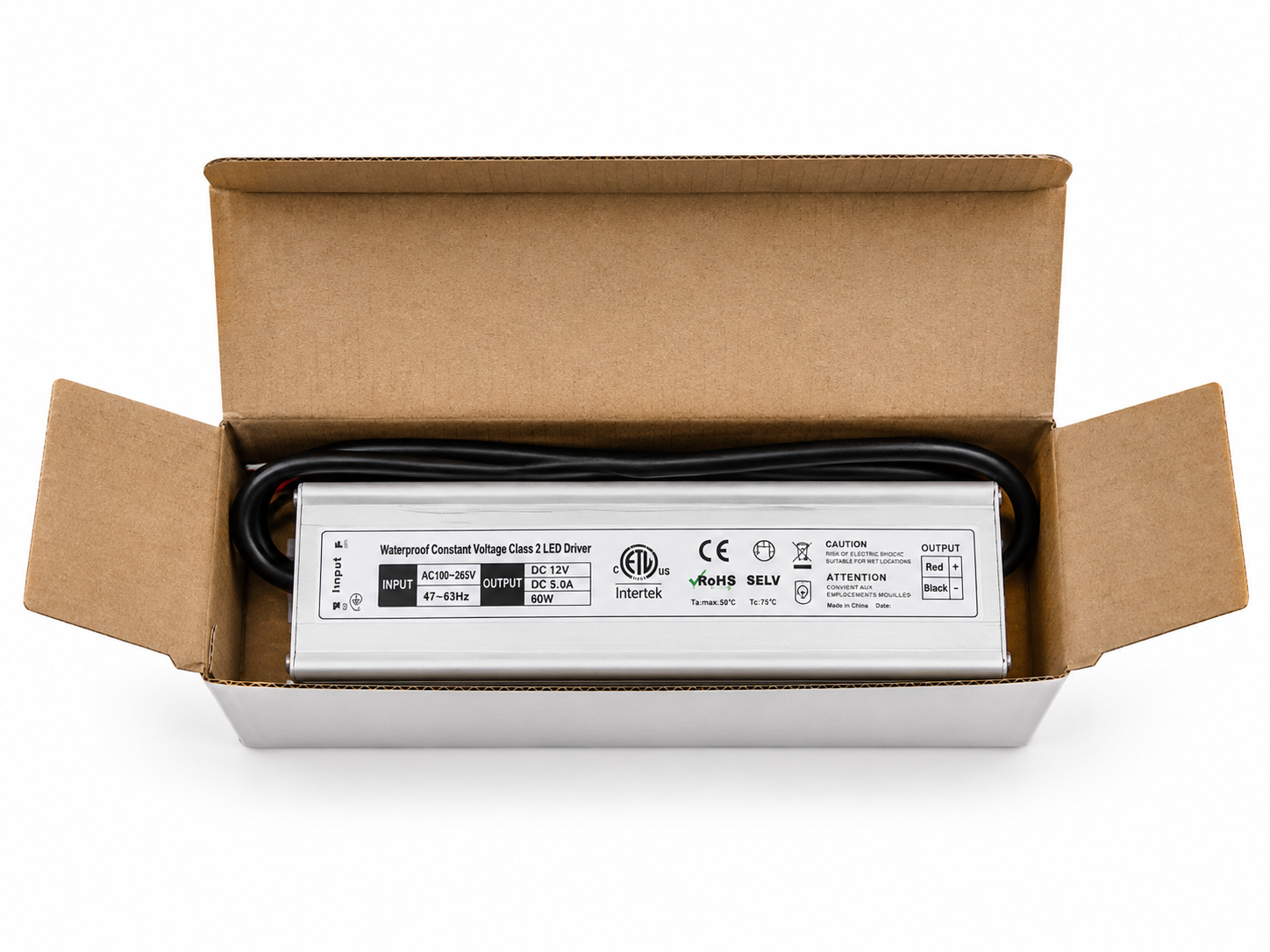 12V LED Power Source 60W For Backlit House Numbers