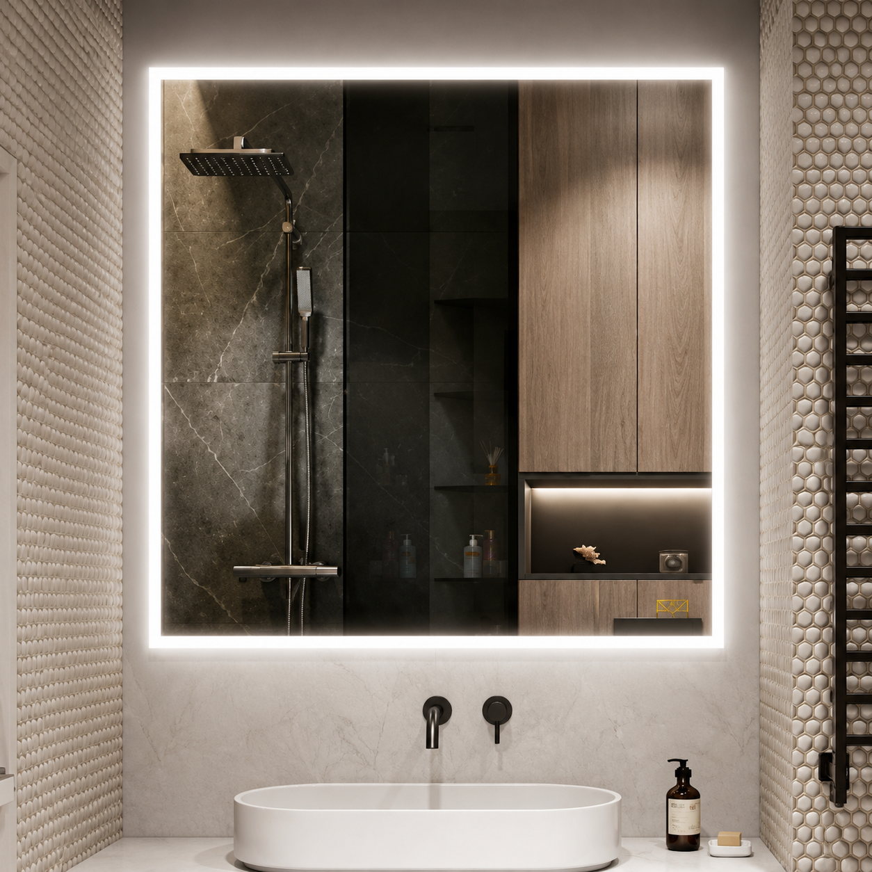 Jill 36x36'' Square Led Mirror