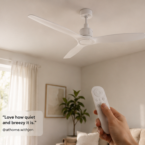 Viceroy 52 Inch White Fan with Remote