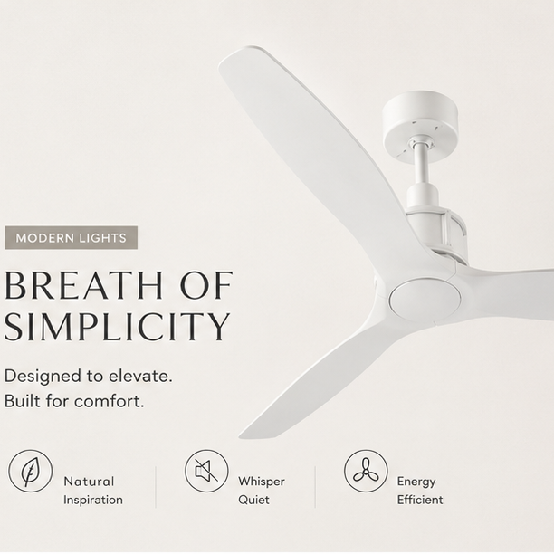 Viceroy 52 Inch White Fan with Remote