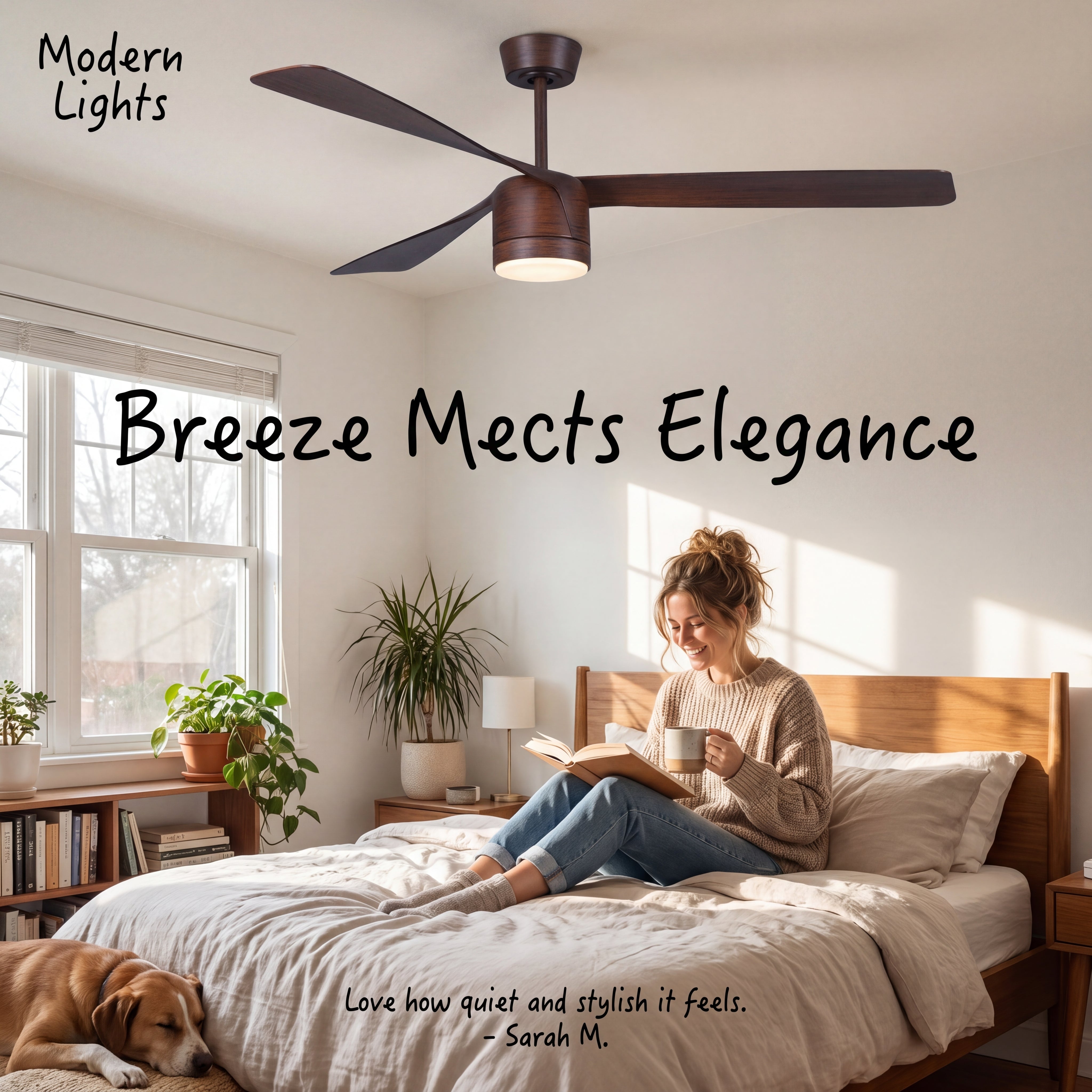 56 Inch 1 Light LED Indoor Outdoor DC Fan in Dark Koa with Remote