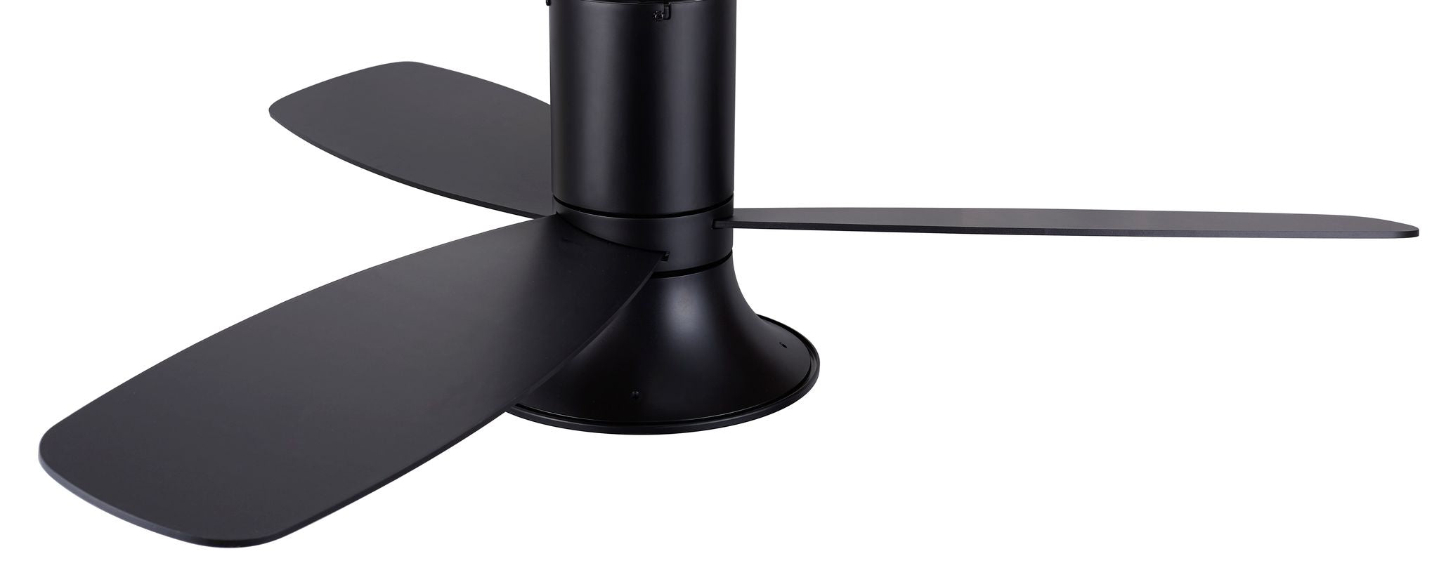 52 Inch 1 Light LED Indoor Outdoor Black Ceiling Fan with Remote