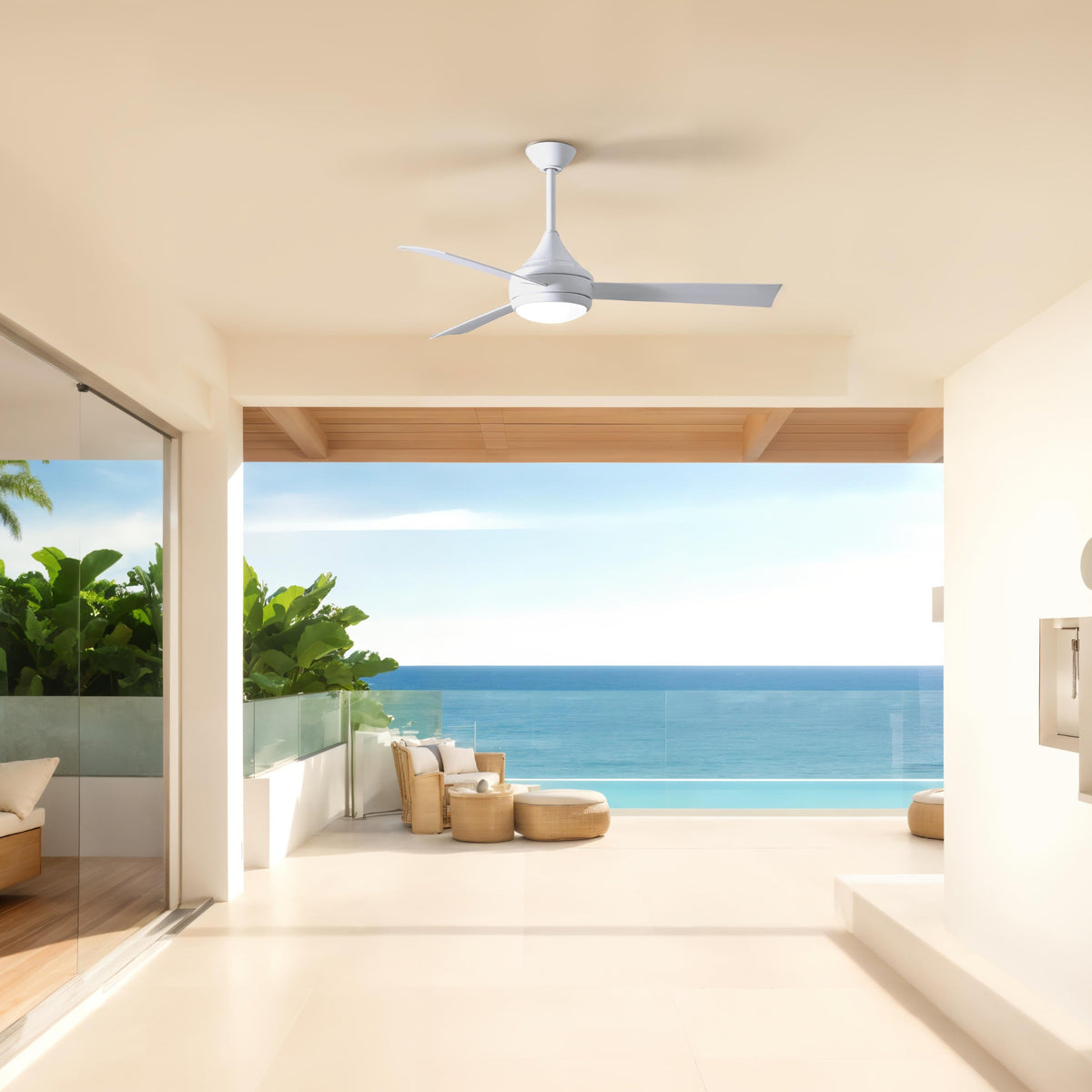 52-Inch Donaire 3-Blade Ceiling Fan with LED Light