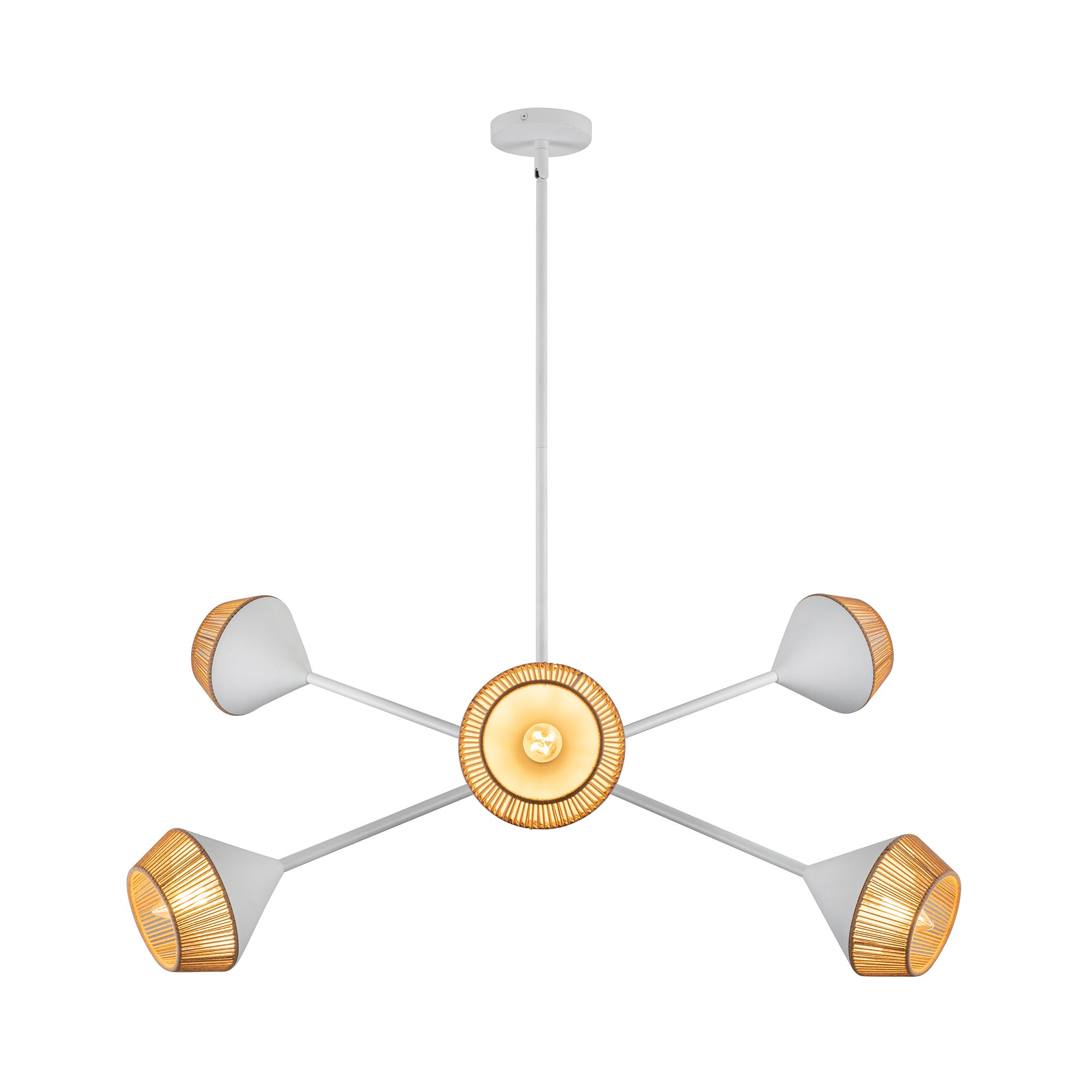 Daphne 38-in Steel Chandelier