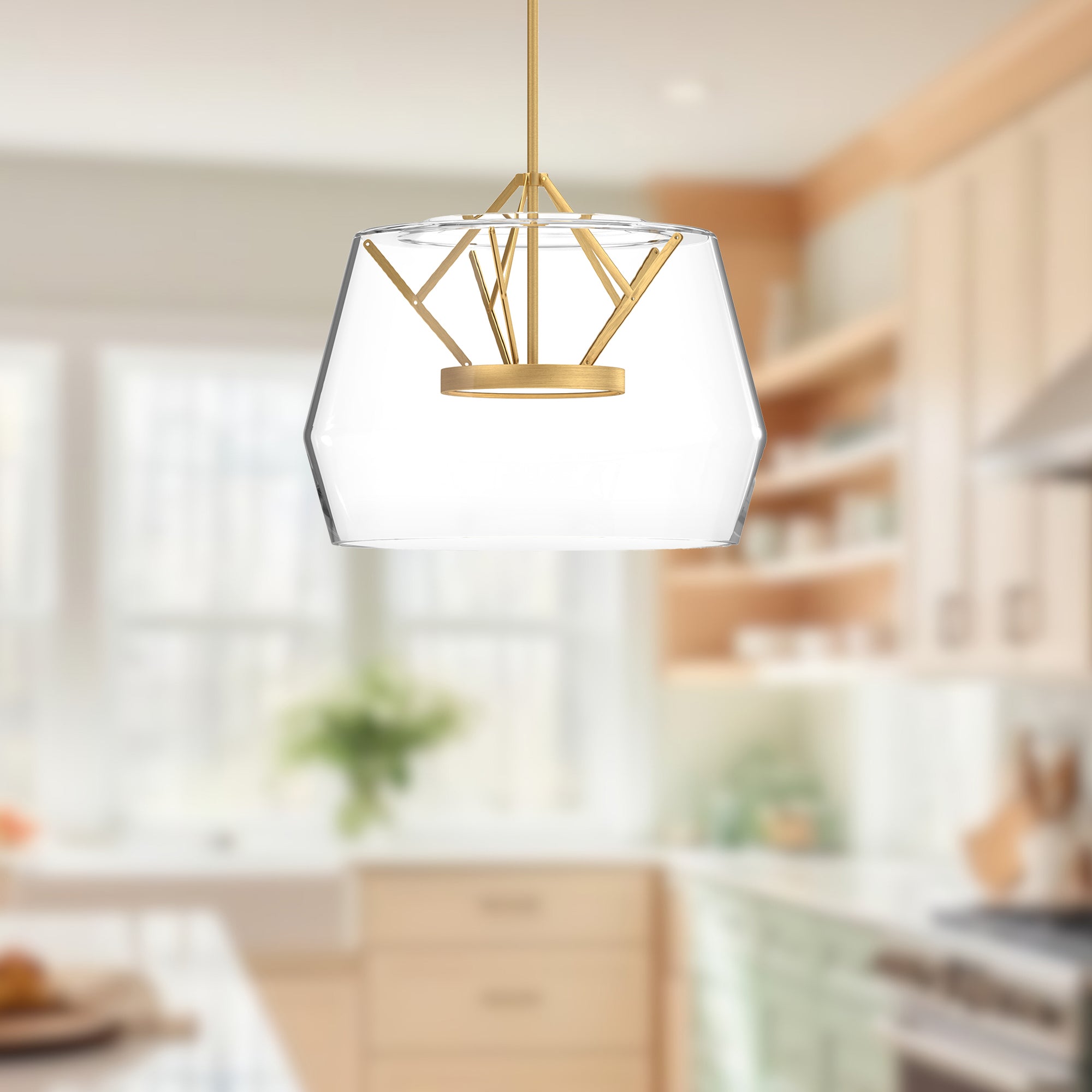Deco 18-in Steel Pendant