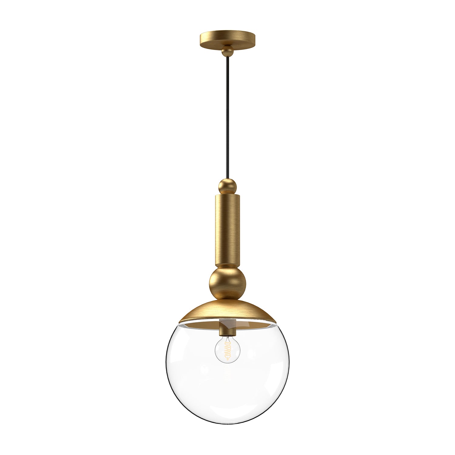 Delilah 10-in Steel Pendant