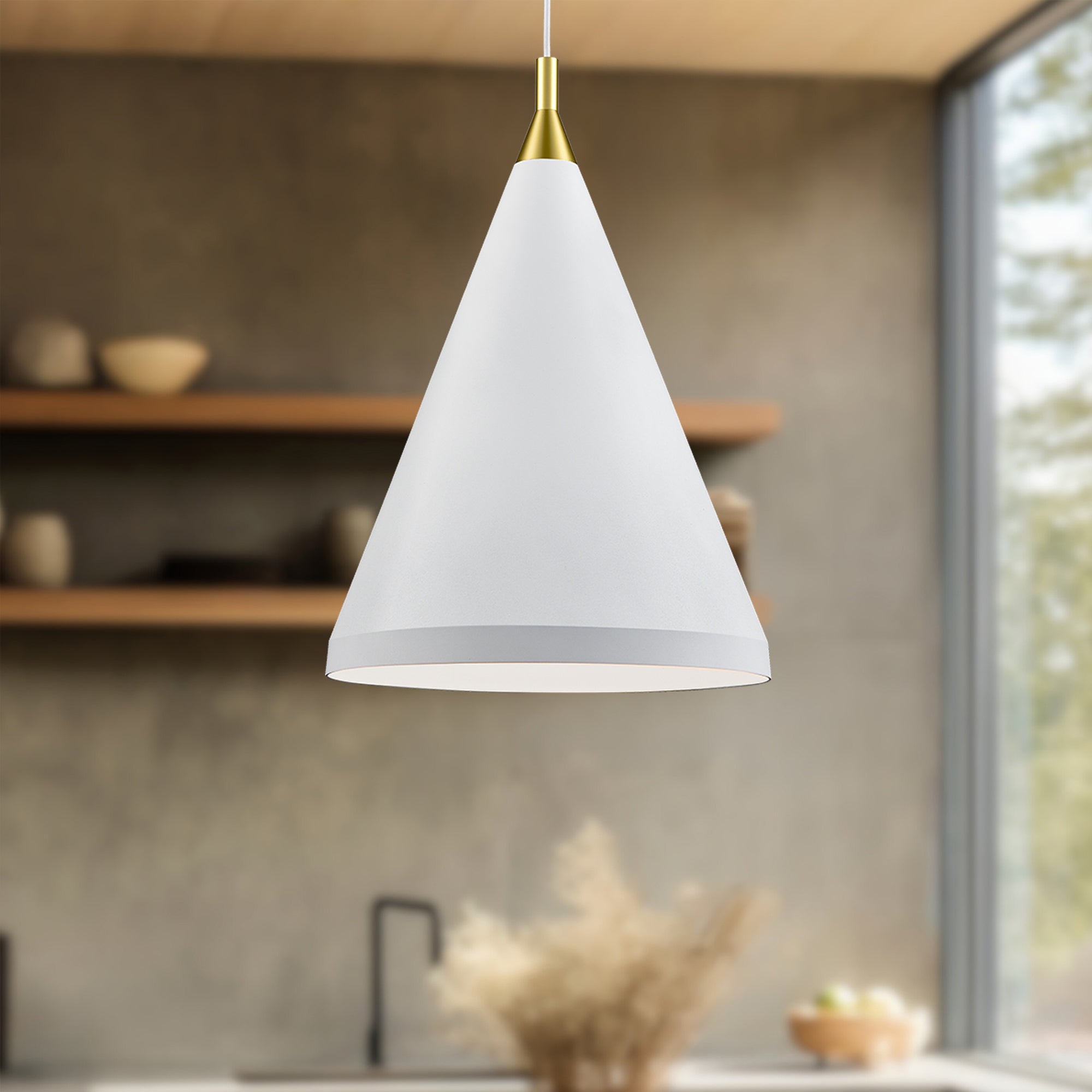 Dorothy 16-in Aluminum Pendant
