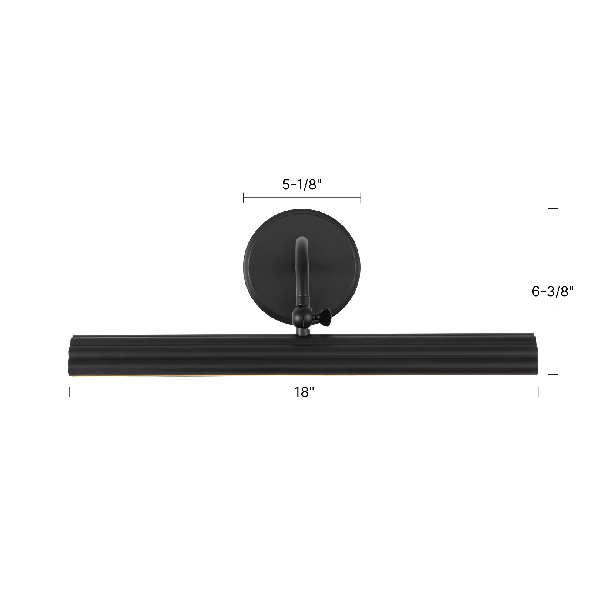Dottie 18-in Aluminum Steel Acrylic Picture Light