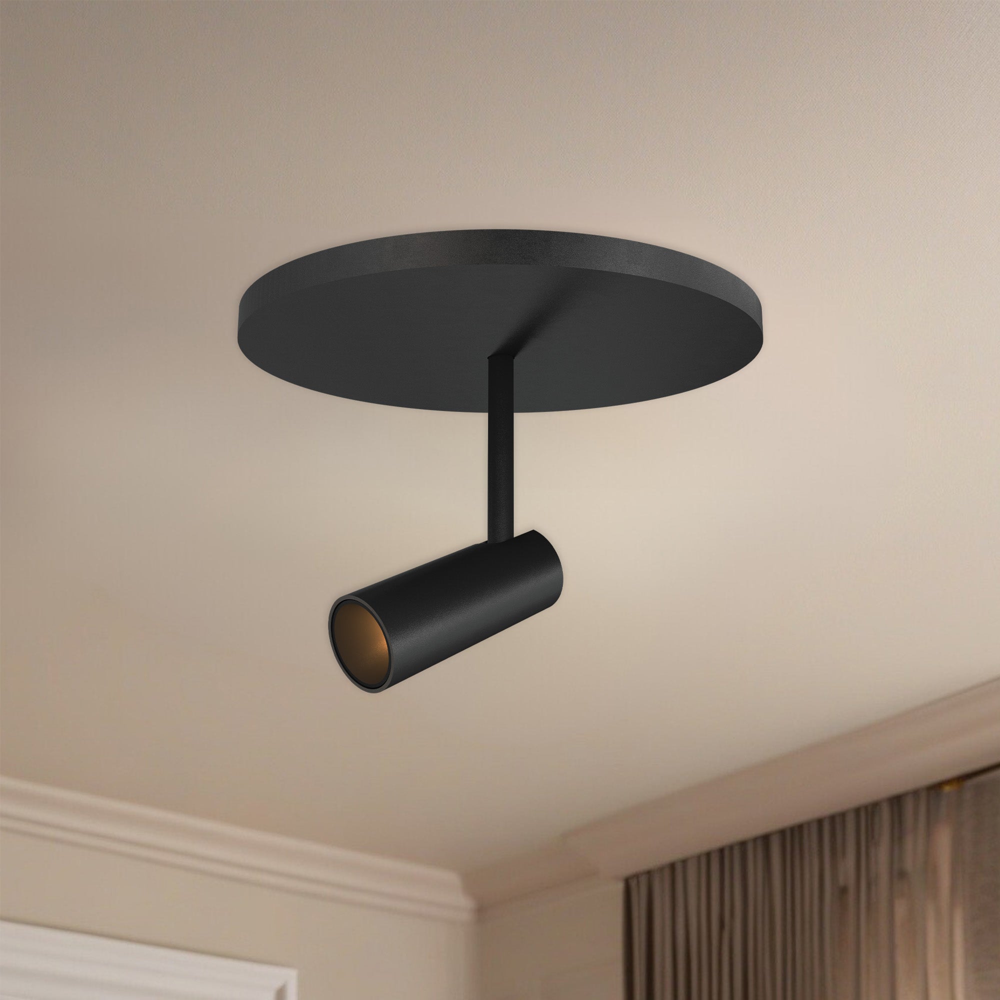Downey 2-in Aluminum Semi-Flush Mount
