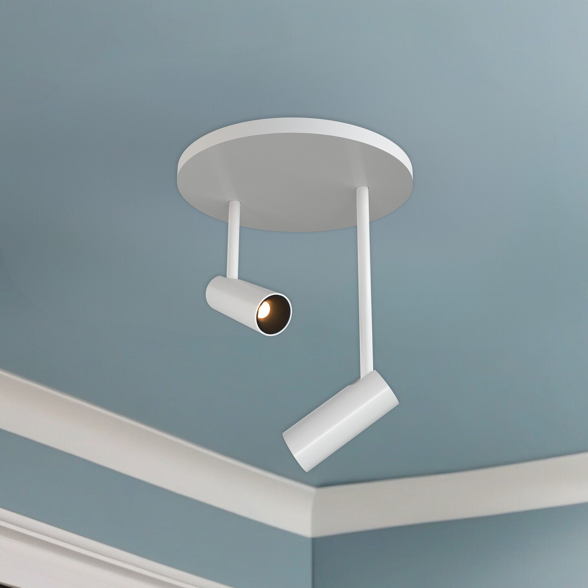 Downey 2-in Aluminum LED Semi-Flush Mount